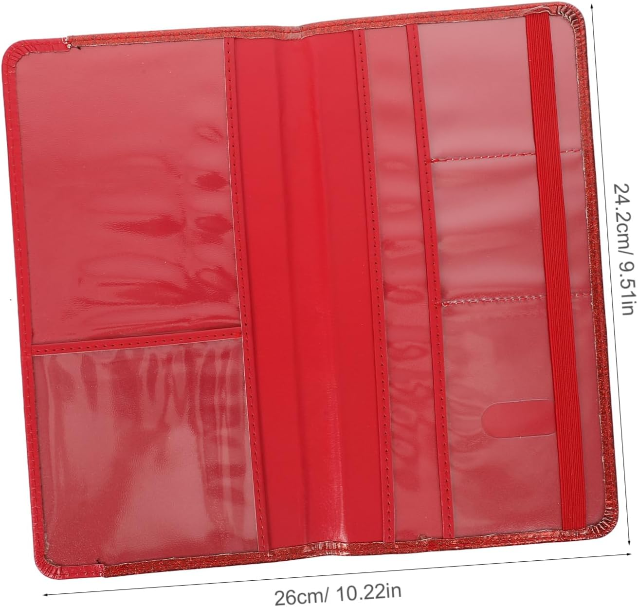 Beavorty RFID Passport Wallet Card Holder Pu Leather Travel Protector for Passports Cards Insurance Registration Documents