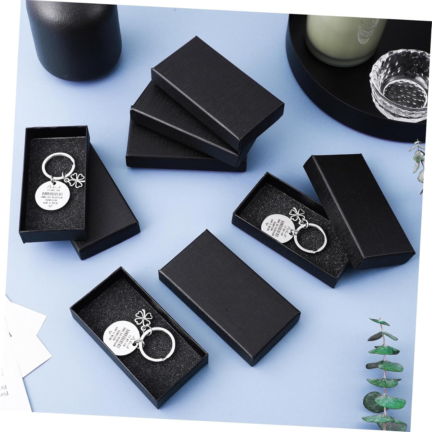 WOFASHPURET 6Pcs Keychain Rings Key Charms Keychain Pendant Boxes for Women Key Accessory Bag Pendant Backpack Aesthetic Creative image number 4