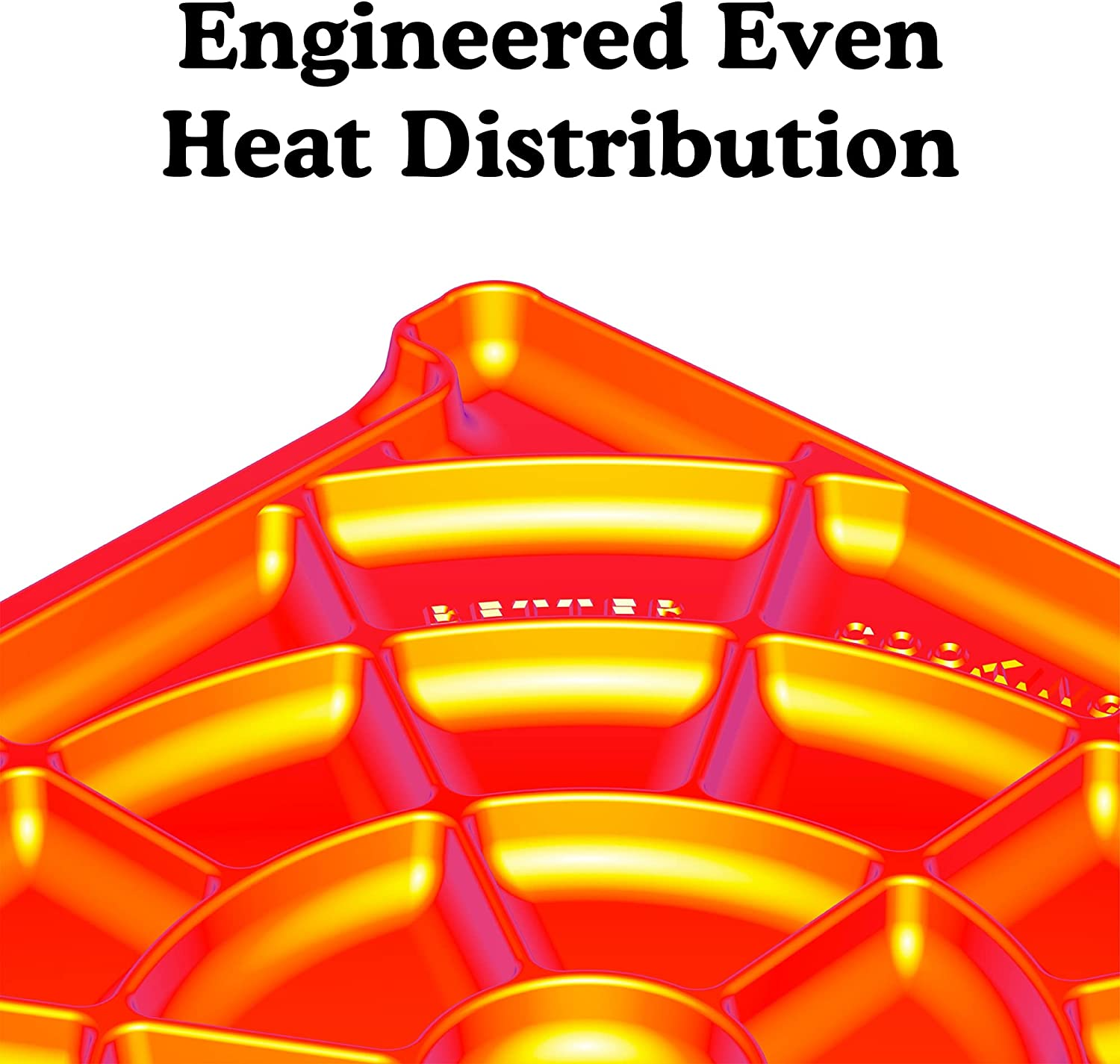 Nerdchef Speed Steel - High Performance Pizza Baking Stone | Integrated Backstop & Handles | Heating Fins (13.5" X 14.5" X .90" Thick) image number 1