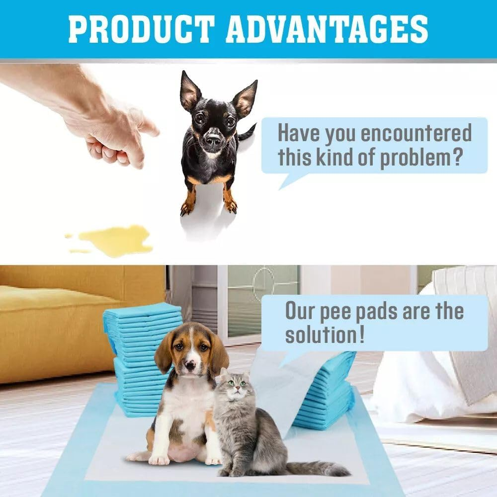 VAKA 105-Piece Pet Training Pads, Value Pack, Disposable Leak-Proof Dog Pee Pads, Fast Drying Pee Mats for Dogs, Cats, Rabbits Pets, 60X60Cm Pink