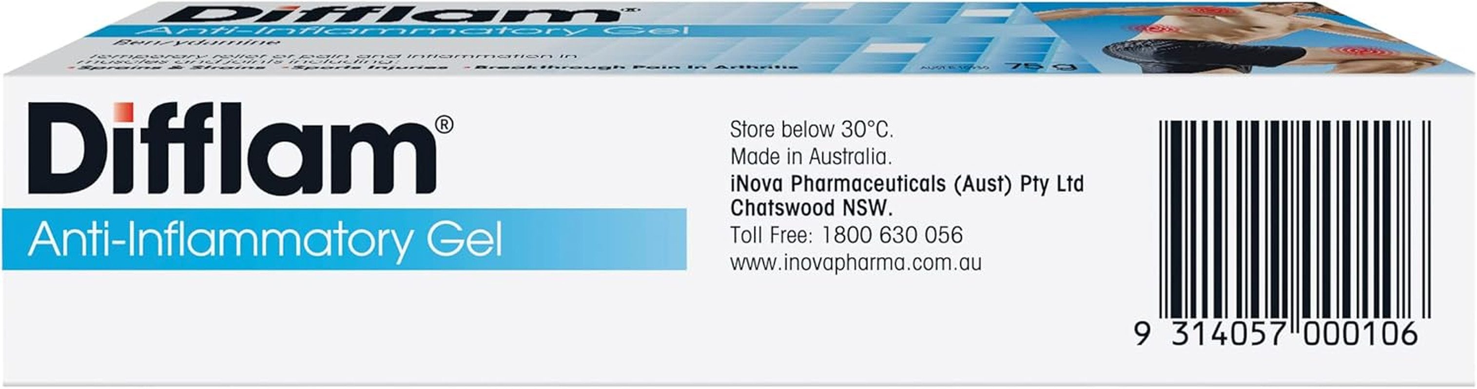 Difflam Topicals Extra Strength Anti-Inflammatory Gel 3% 75 G image number 3