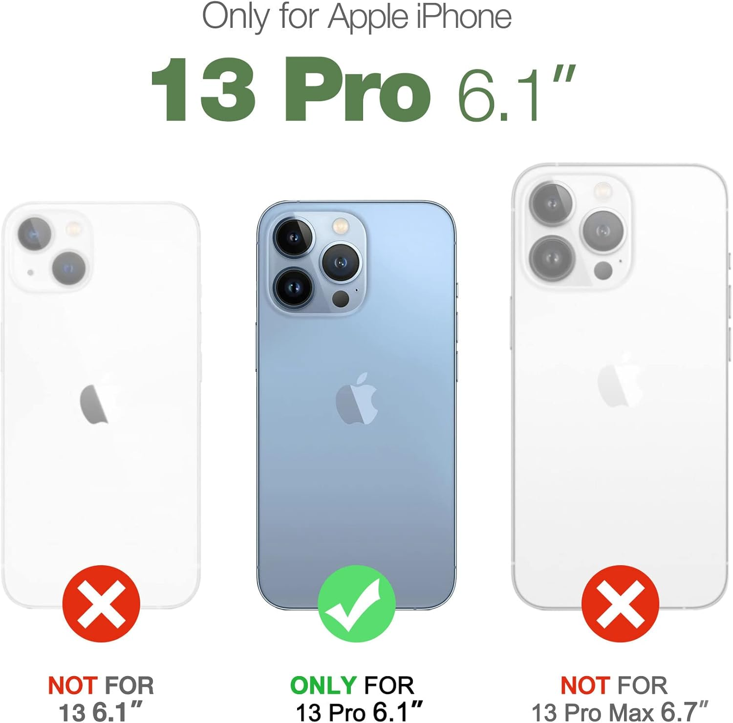 DEXNOR for Iphone 13 Pro Case Compatible for Magsafe[Built in Screen Protector and Kickstand]，Heavy Duty Military Grade Protection Shockproof Protective Cover for Iphone 13 Pro - Navy Blue - Black image number 6