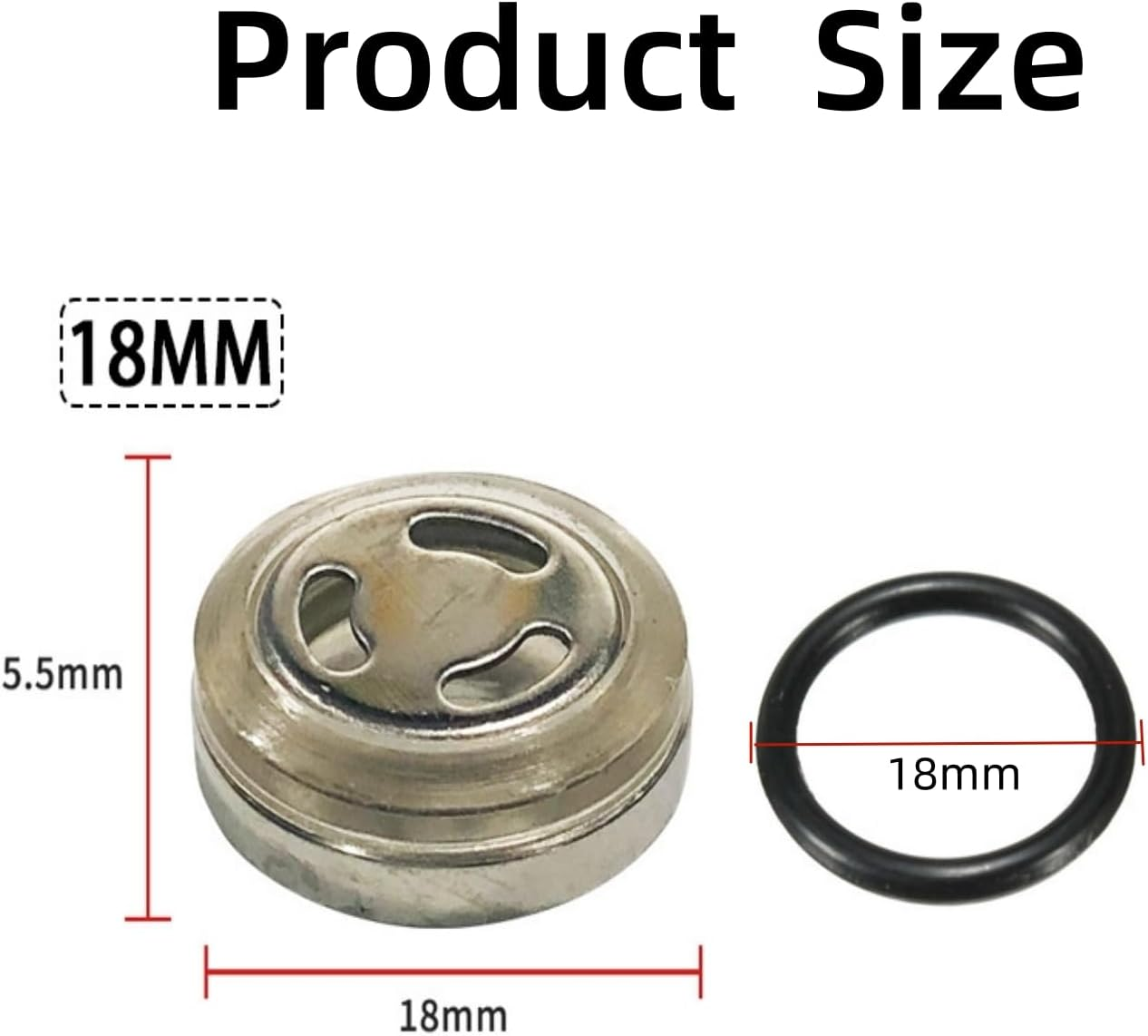 Sight Glass Lens Gasket Repair Kit, 2 Sets 18Mm Brake Master Cylinder Reservoir Sight Gasket Set, Motorcycle Accessory with Seal Rings for Motorcycle ATV Dirt Bike image number 2