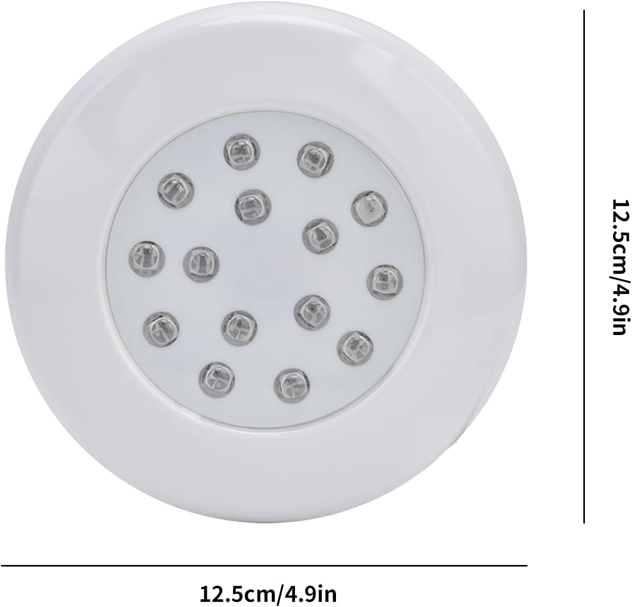 MENDUNER Underwater Pond Lights, Underwater Lights for Fountains, 7 W LED Pool Light, IP68 RGB Full Adhesive, Colourful Adjustable Landscape Lamp for Pond Fountains