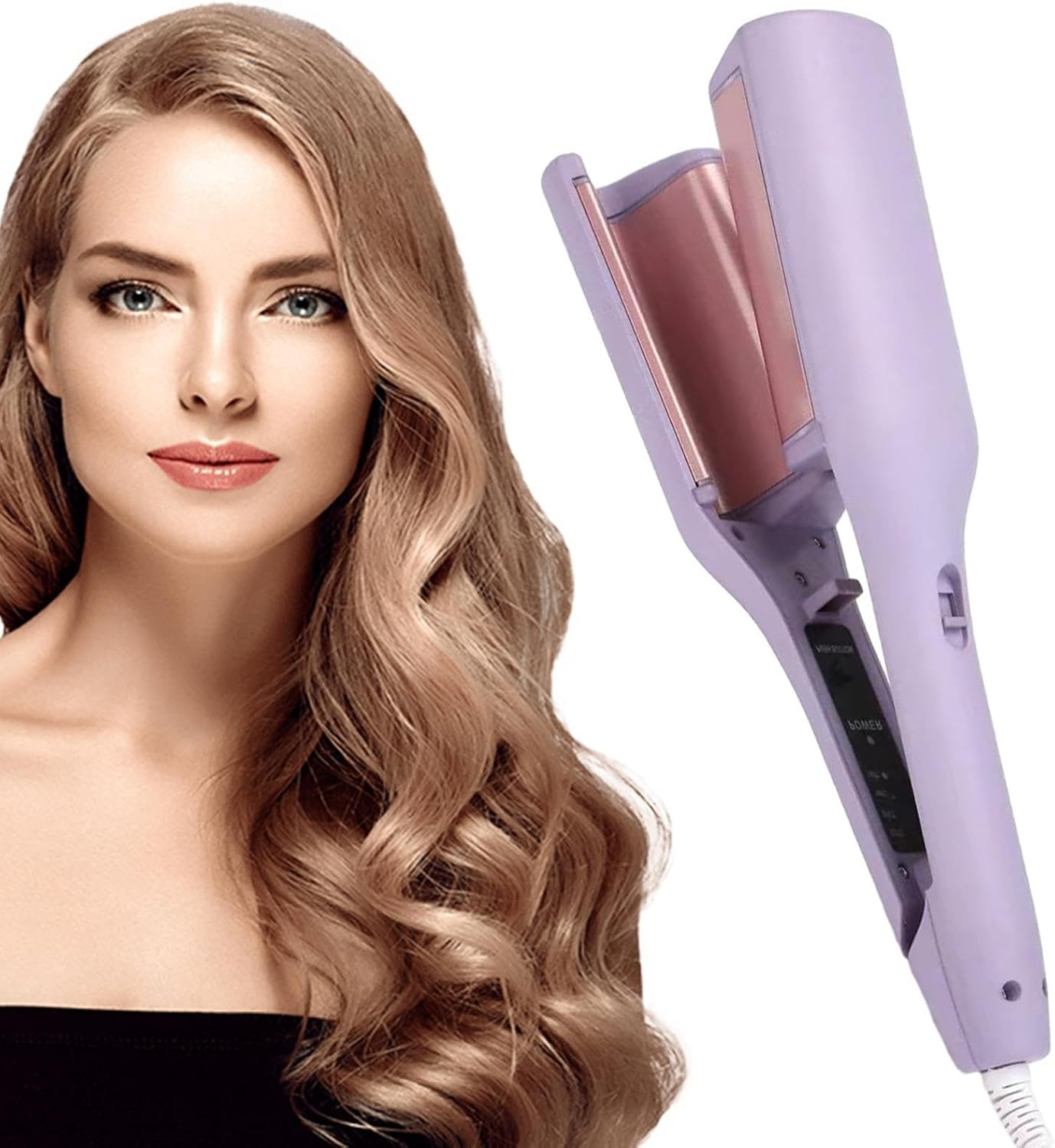 BORATO Hair Waver Curling Iron | 32Mm Ceramic Heated Waver | Portable Hair Curler, Hairstyle Iron for Home, Colleague, Dorm, Spa Center, Salon