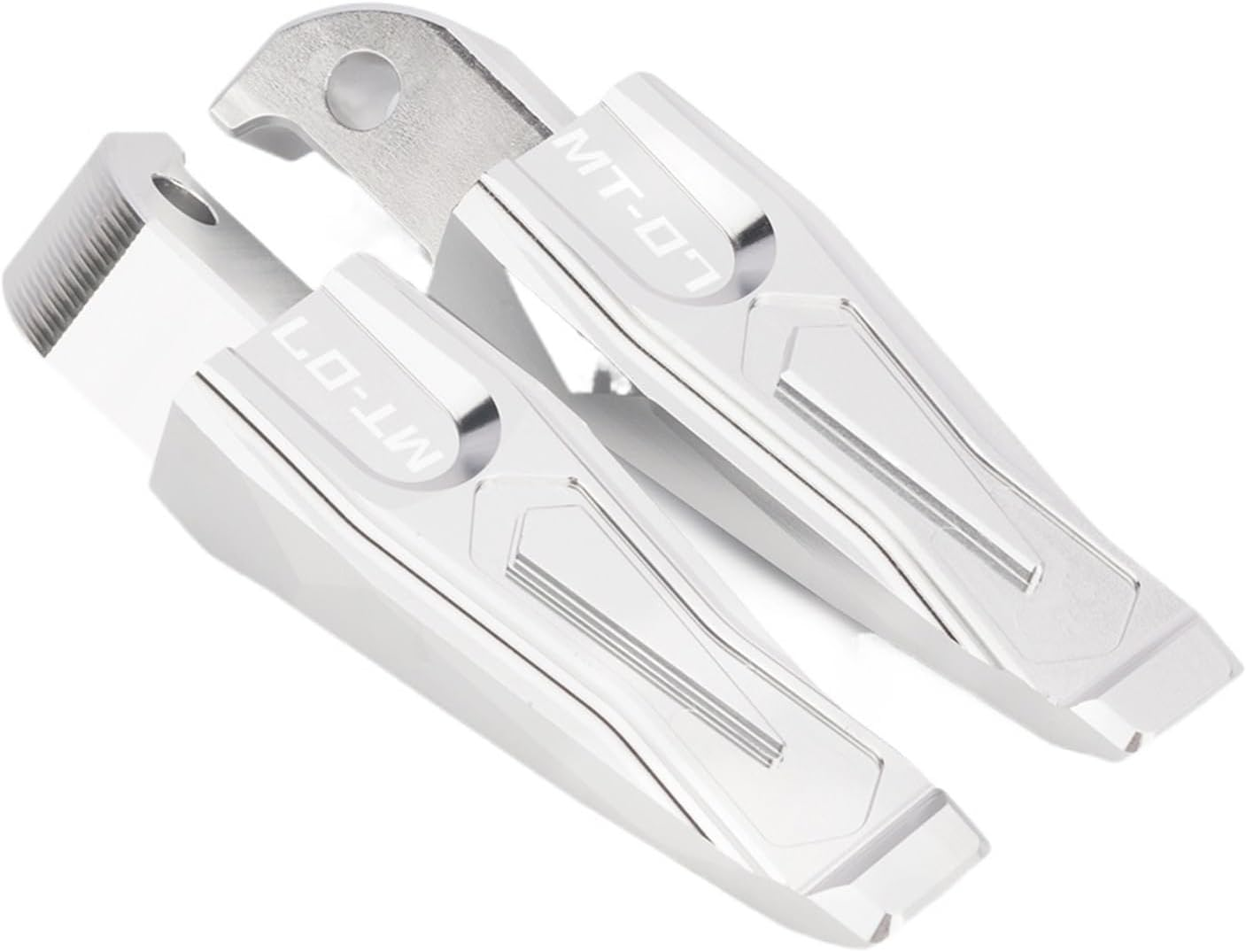 MT-07 Motorcycle Accessori CNC Rear Passenger Foot Rests Pegs Footrests Compatible with MT07 2015-2017 2018 2019 2020 2021 2022 MT 07 (Color : Blue) - Blue image number 3