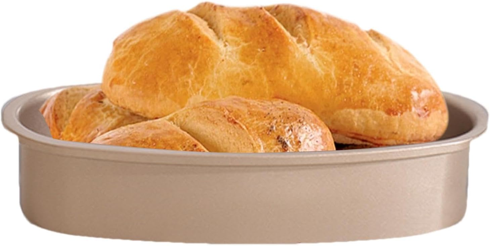 Shurzzesj Oval Cake Pan - Non-Stick Oval Breads Loaf Pan - Breads Mold for Home, Kitchen & Bakery Use, Bread Pan, Baking Molds, Bakeware Tool for Oven image number 6