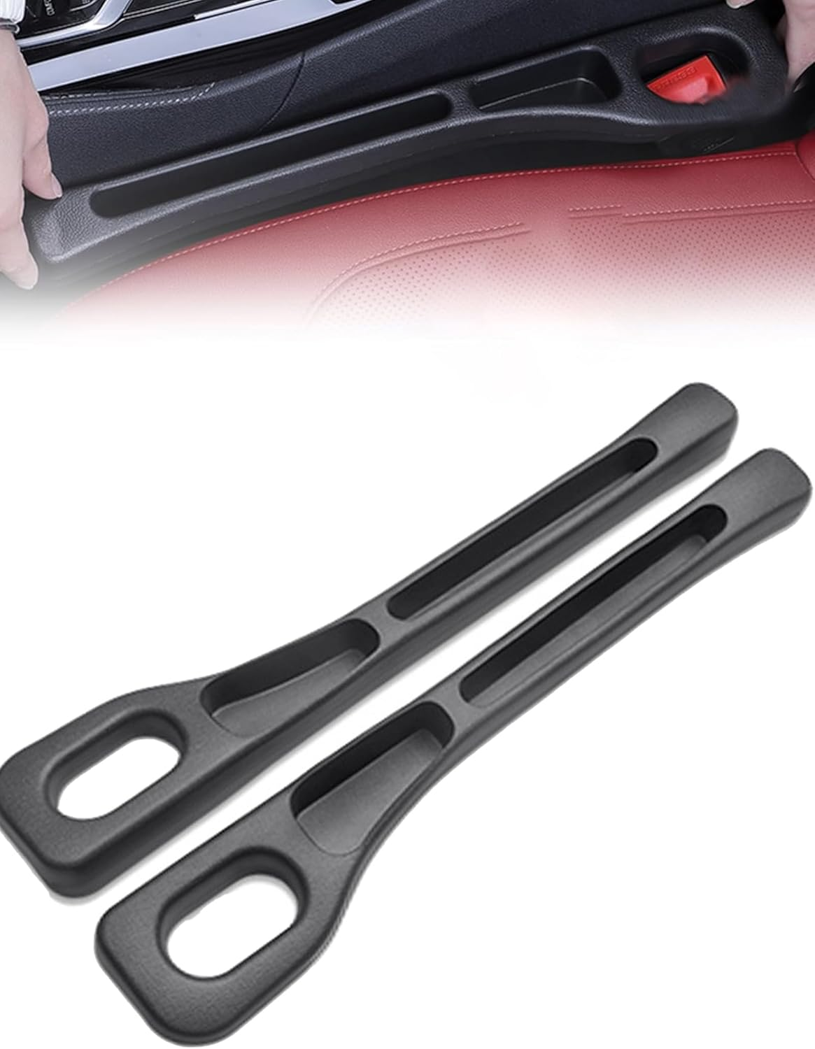 Wayfurr Car Seat Gap Filler 2 Pack &ndash; Universal Seat Gap Plug & Organizer for Cars Suvs, No Drop Crevice Blocker Stop Drop Filler