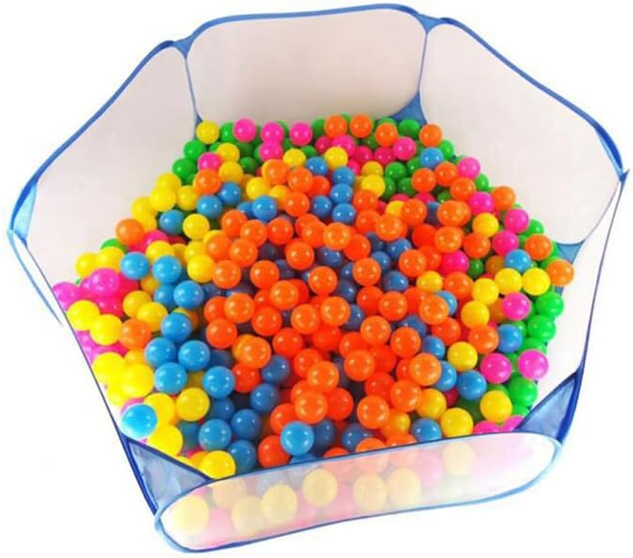TOYANDONA 1Pc Playpen Ball Pool Tent Foldable Ocean Ball Pool with Mesh Fence for Boy Girl Easy Setup Blue Encourages Creativity and Imagination for Indoor and Outdoor Fun image number 3