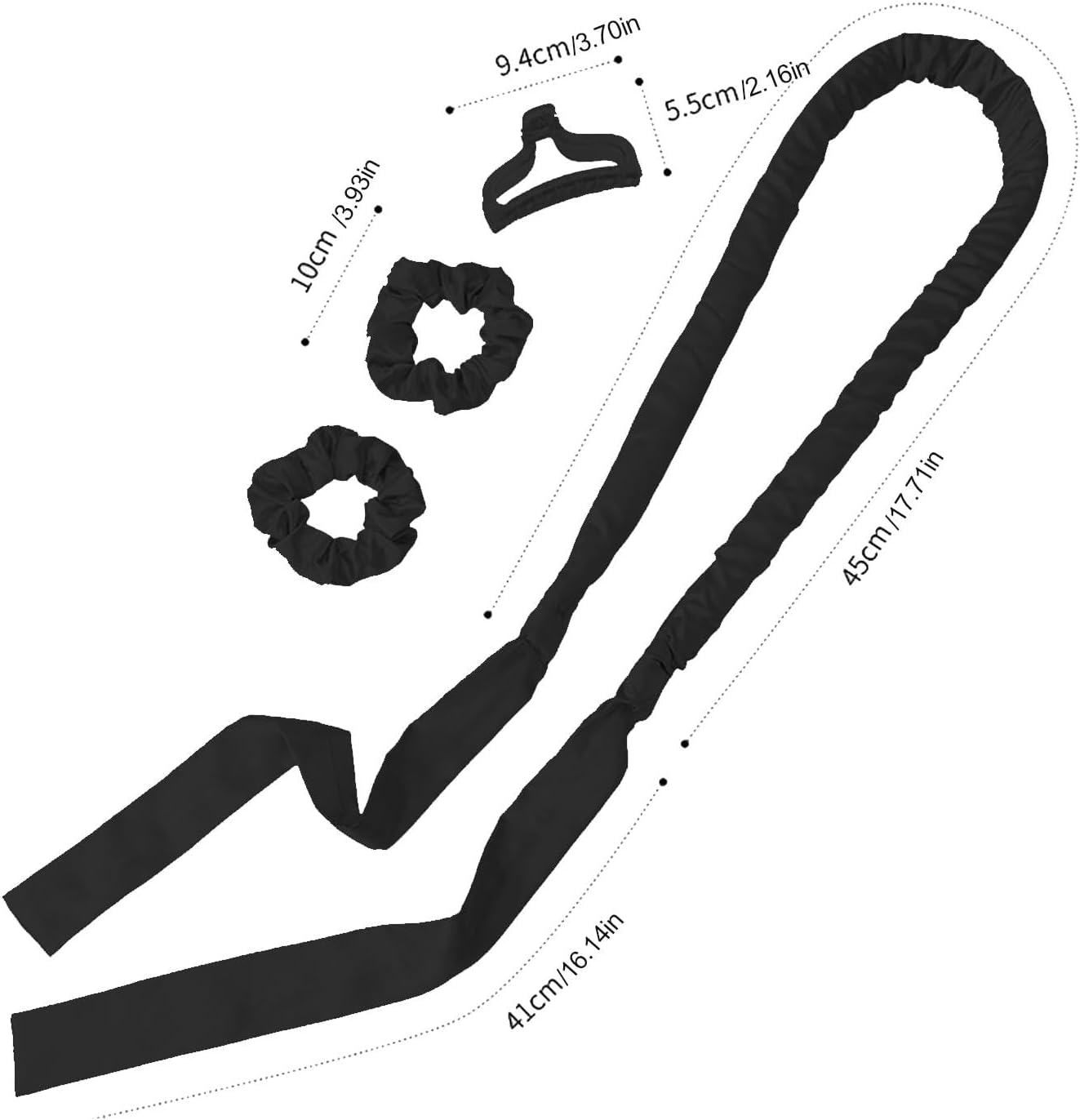 TQEBWUS Heatless Hair Curler | Sleeping Satin Curling Set - Styling Tool Heatless Curlers, Overnight Hair Curlers for Straight Hair, Long Short Hair image number 3