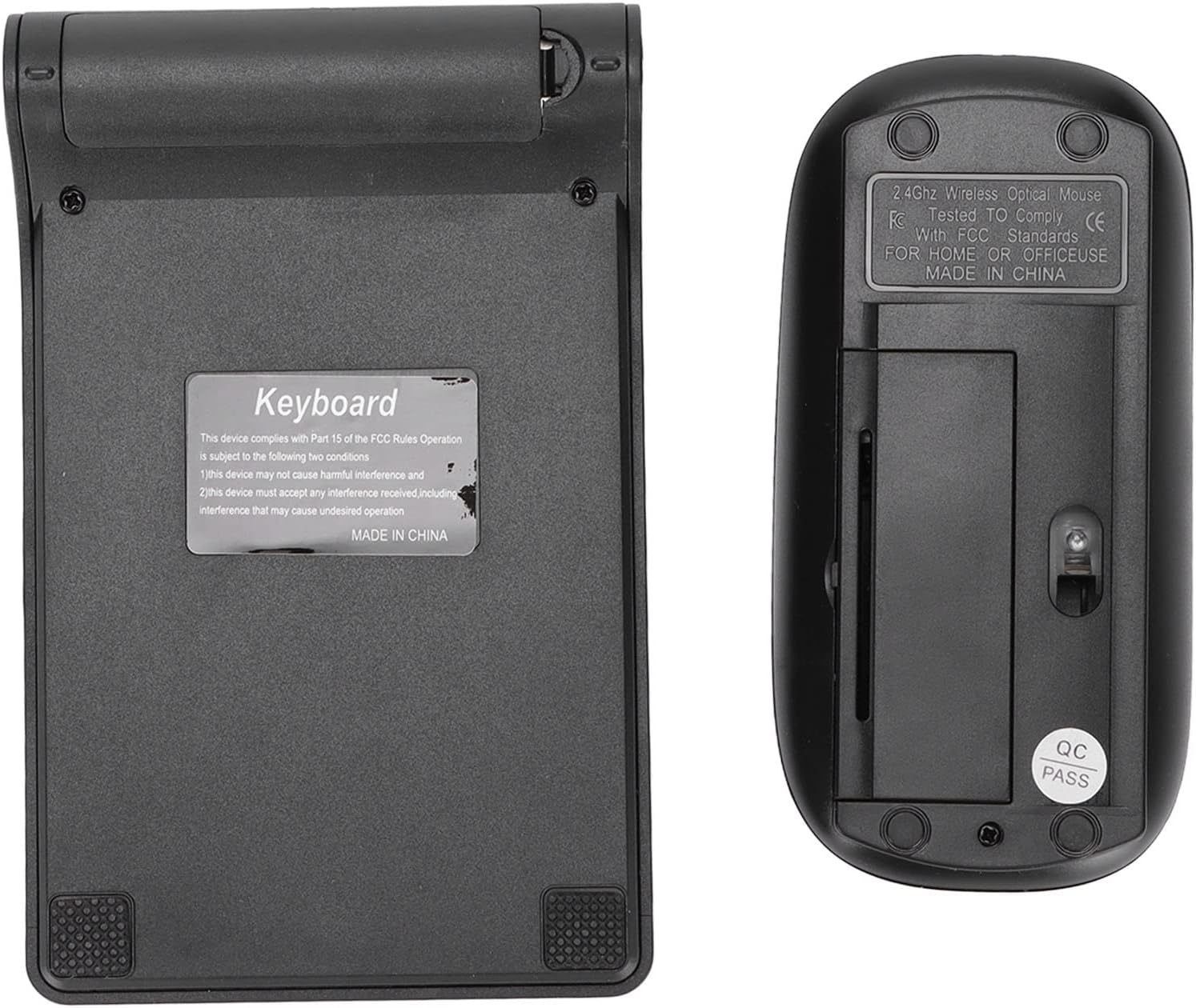 Wireless Number Pad and Mouse Combo, Portable Ultra Slim 2.4Ghz USB Wireless 18 Keys Numeric Keypad and Mouse Set for Laptop, Notebook, Desktop, PC Computer, Plug and Play, Black image number 6