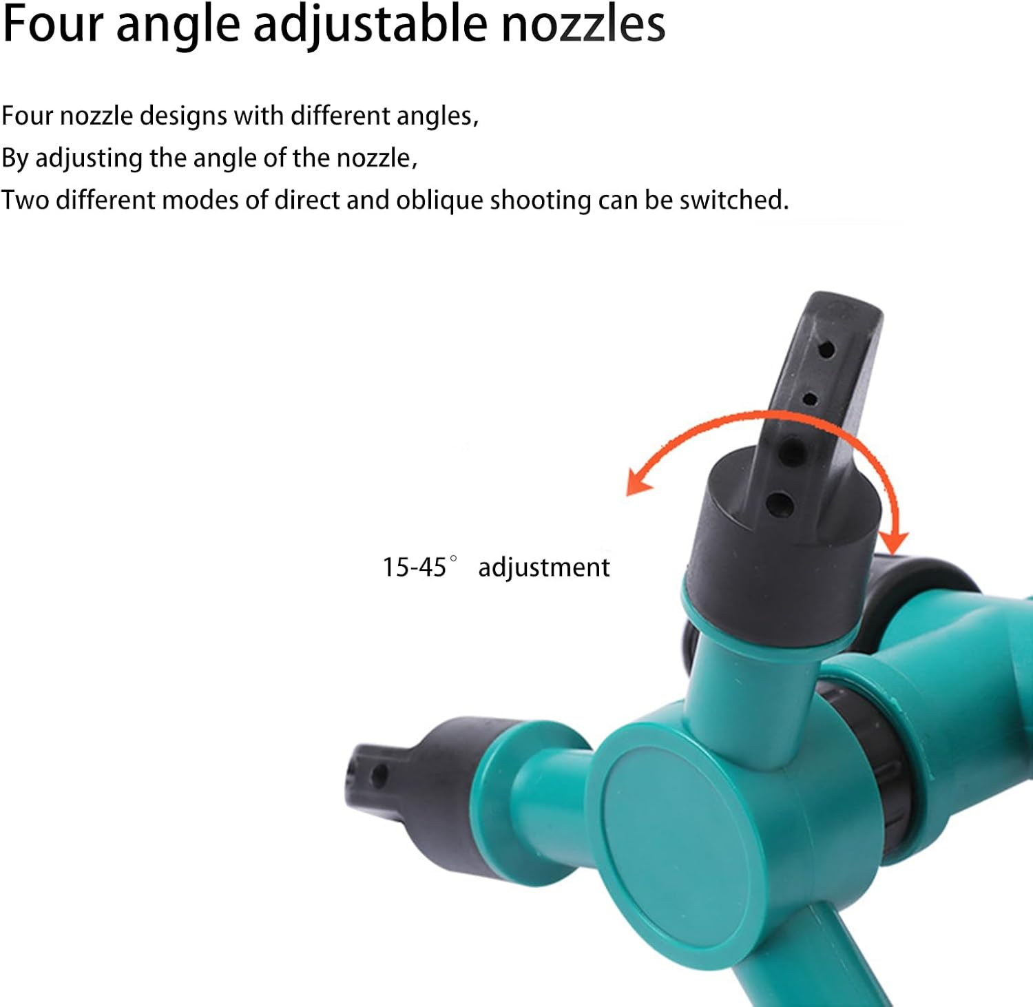 Vbvbip 360&deg; Rotating Adjustable Sprinkler - High-Pressure Watering System for Lawn, Garden & Yard Irrigation | Easy Install | Durable Design