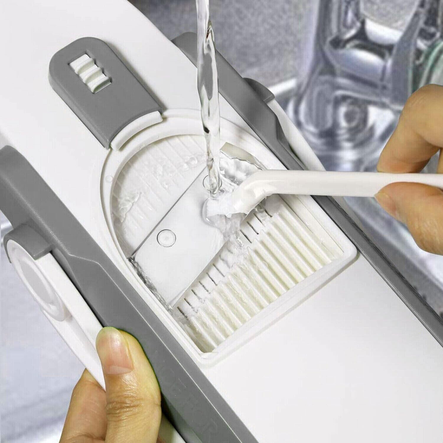 Leona Co 4 in 1 Vegetable Chopper with Container for Kitchen, Adjustable Thickness Potato Cutter, Faster Food Slicer Gadgets for Kitchen Food Chopper Fast Meal Prep image number 2