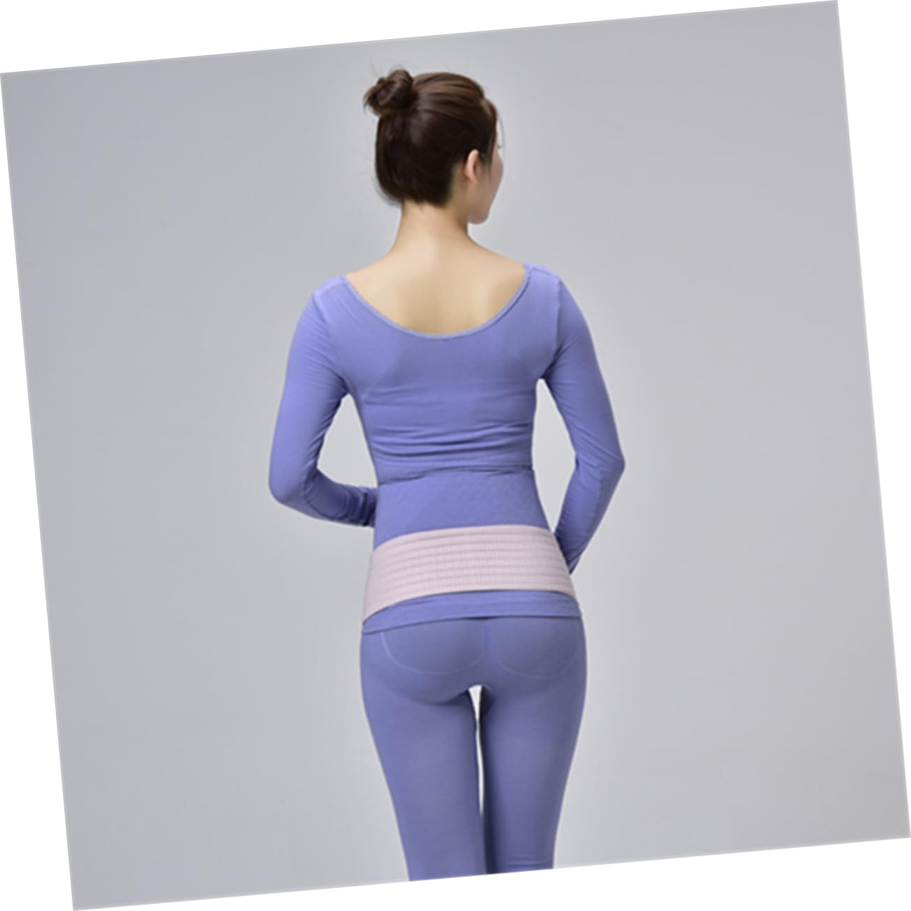 Outanaya Breathable Dual-Layer Maternity Belly Band Pelvic Support for Pregnant Women, Postpartum Waist Care Abdominal Belt, Pink Free Size Pregnancy Protector