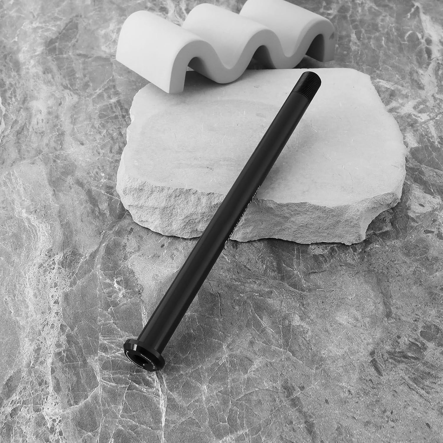 Briny River 1PC Bicycle Thru Axle ?12 * 180L*M12(P1.0)*19 Compatible with Vitus Aluminum Alloy Quick Release Axle Skewer Lever Bicycle Accessories image number 3