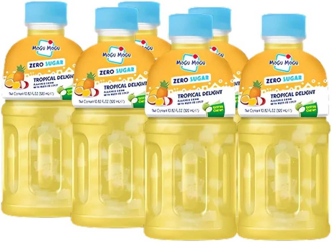 Mogu Mogu Tropical Delight Zero Sugar Drink with Nata De Coco 320Ml 6 Pack image number 1
