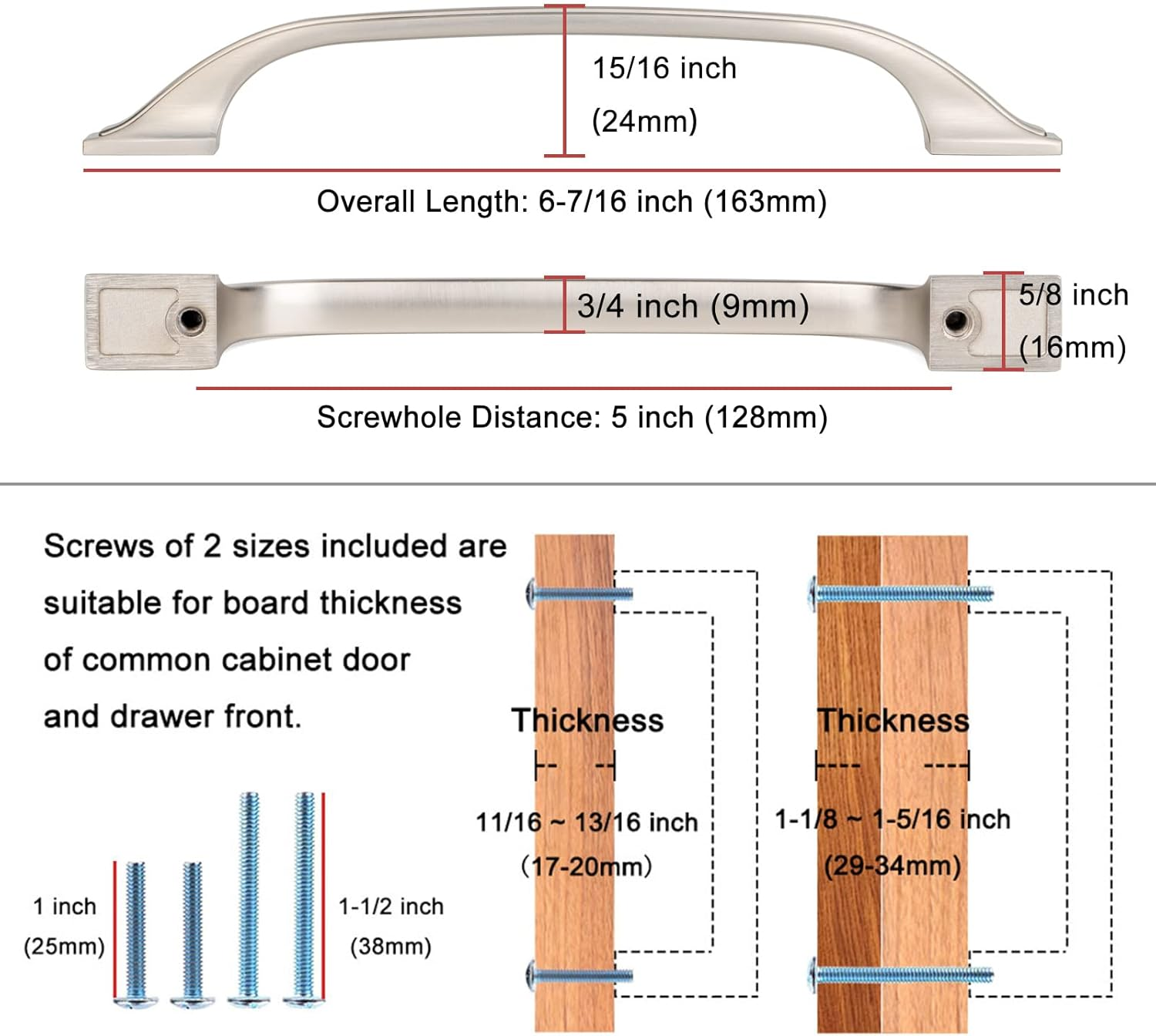 KOOFIZO Square Foot Craftsman Cabinet Bow Pull - Oil Rubbed Bronze Furniture Handle, 5 Inch/128Mm Screw Spacing, 10-Pack for Kitchen Cupboard Door, Bedroom Dresser Drawer, Bathroom Wardrobe Hardware image number 1