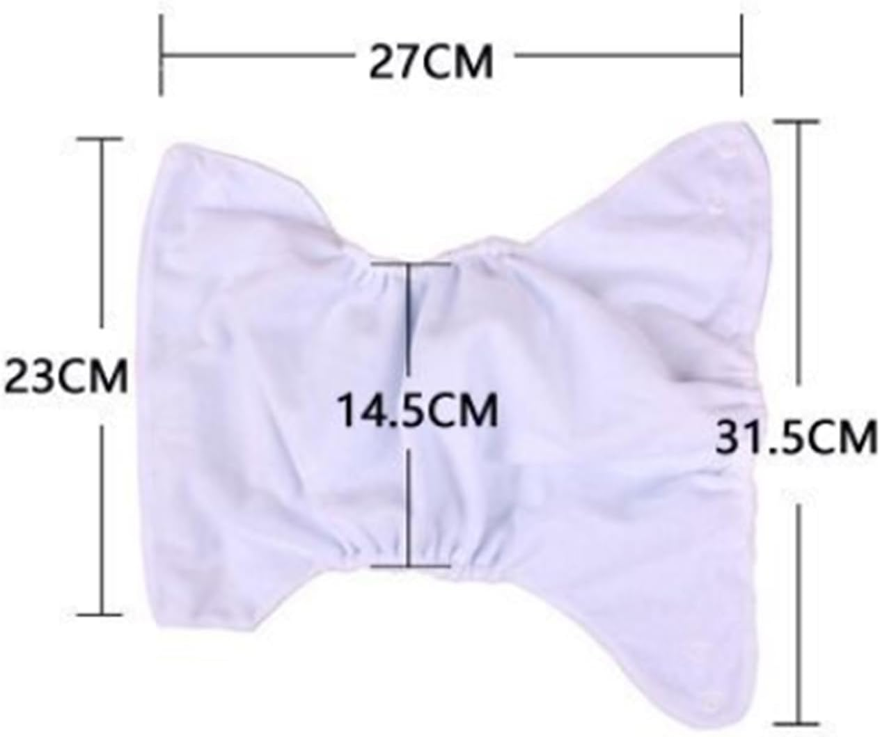 6PCS Pack for Happy Babies Adjustable Washable Reusable Baby Cloth Diapers, Soft Breathable Infant Diapers with TPU Film image number 3