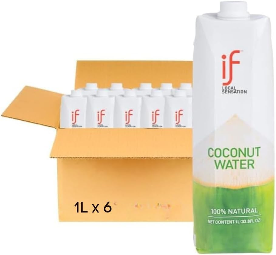 IF 100% Coconut Water 1L 6 Pack