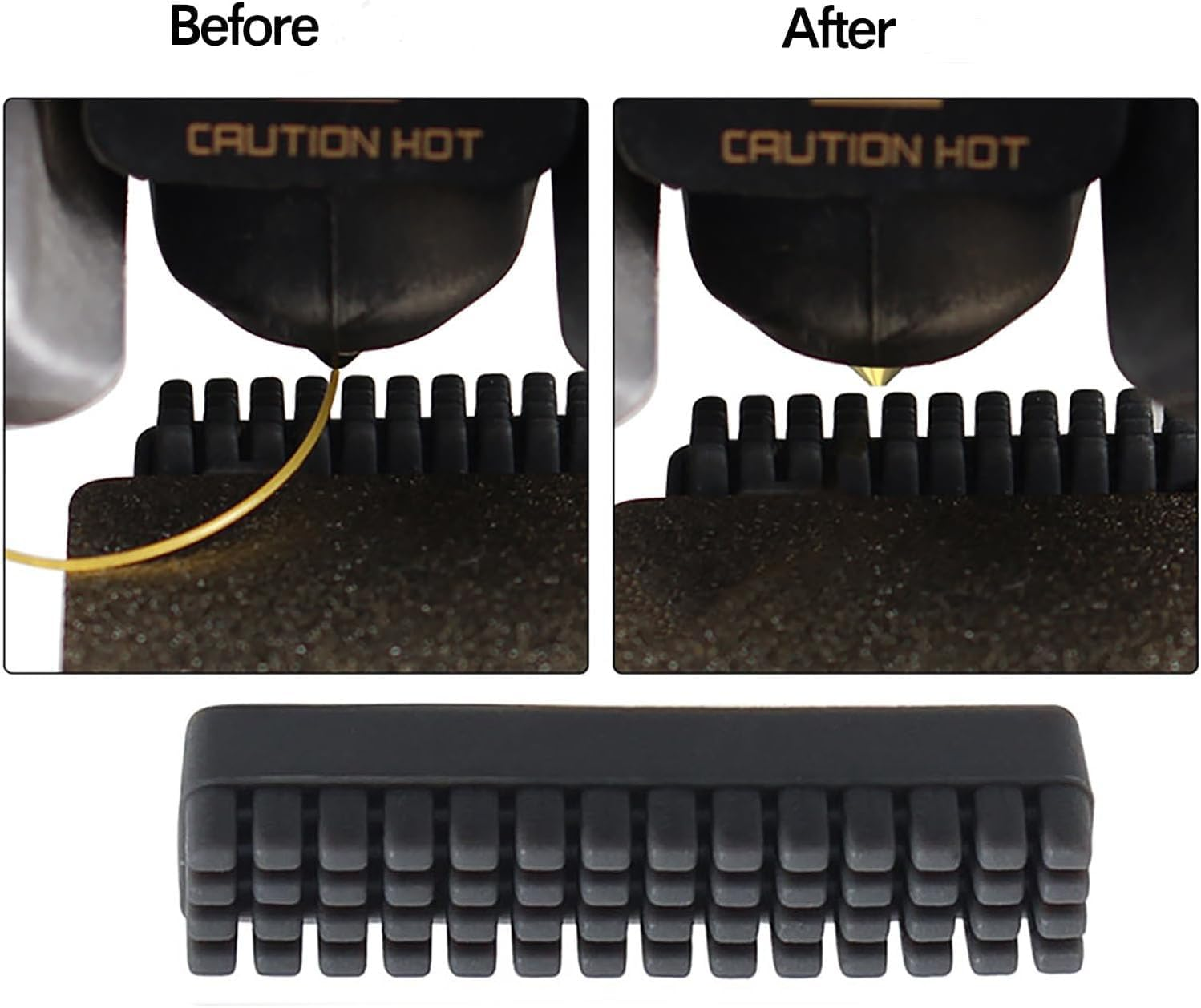 6 PCS A1 3D Printer Nozzle Brush Replacement Kit, Nozzle Wiper Cleaning Tool for 3D Printer Hotbed image number 5