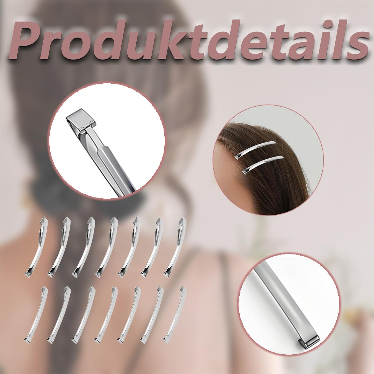 14 Pieces Metal French Barrette Clip for All Hair Types, Especially for Fine Hair, Stable Hold Stylish Accessory image number 2