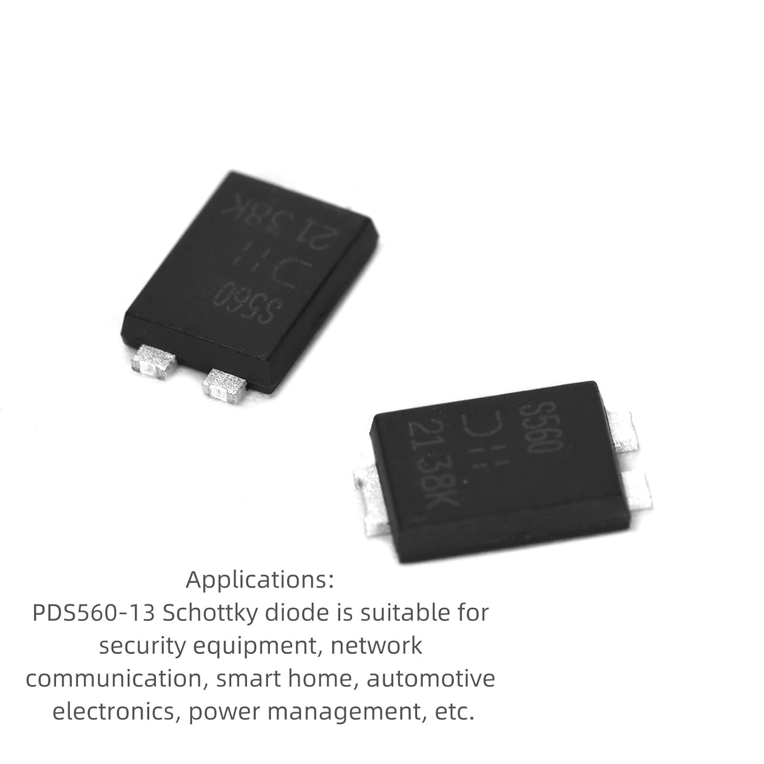 Ruimou 5Pcs 2Pin Schottky Diode DI-5 Rectifier 60V 5A PDS560-13 Suitable for Household Appliances and Industrial Electronic Circuits image number 1