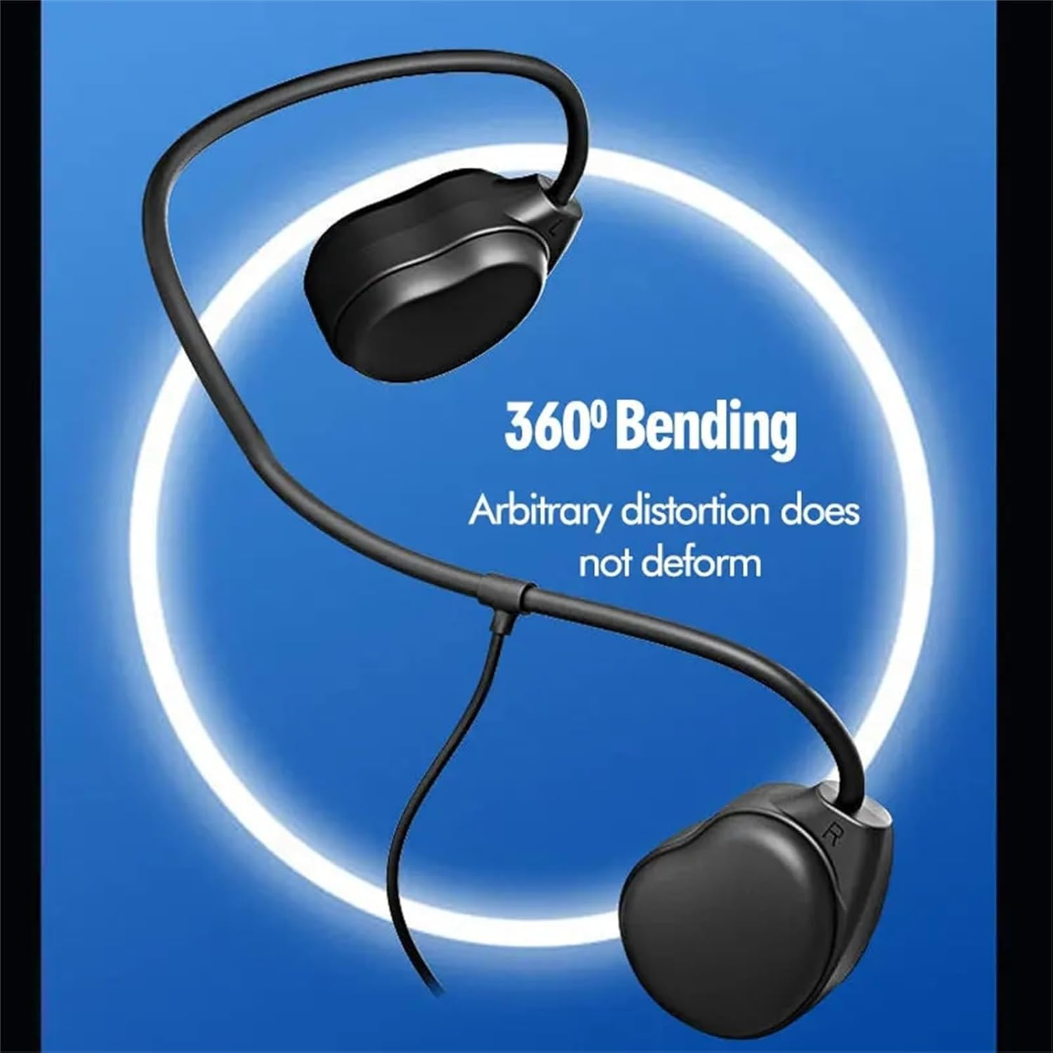 Bone Conduction Earphones, Type-C Wired Earphones, Built-In Microphone anti Sweat Sports Earphones USB-C Open Earphones image number 6