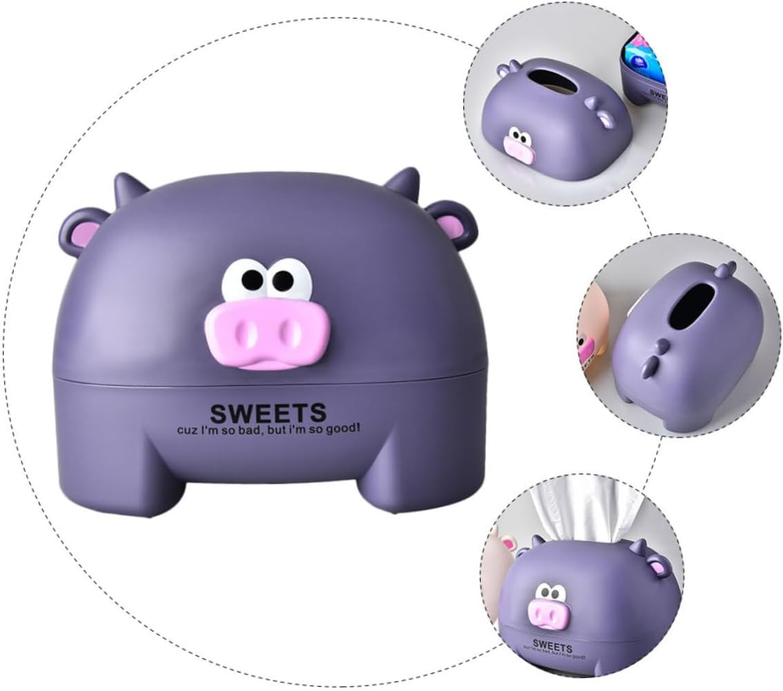 Cartoon Calf Tissue Holder Tissue Dispenser Box Easy Operation Container image number 5