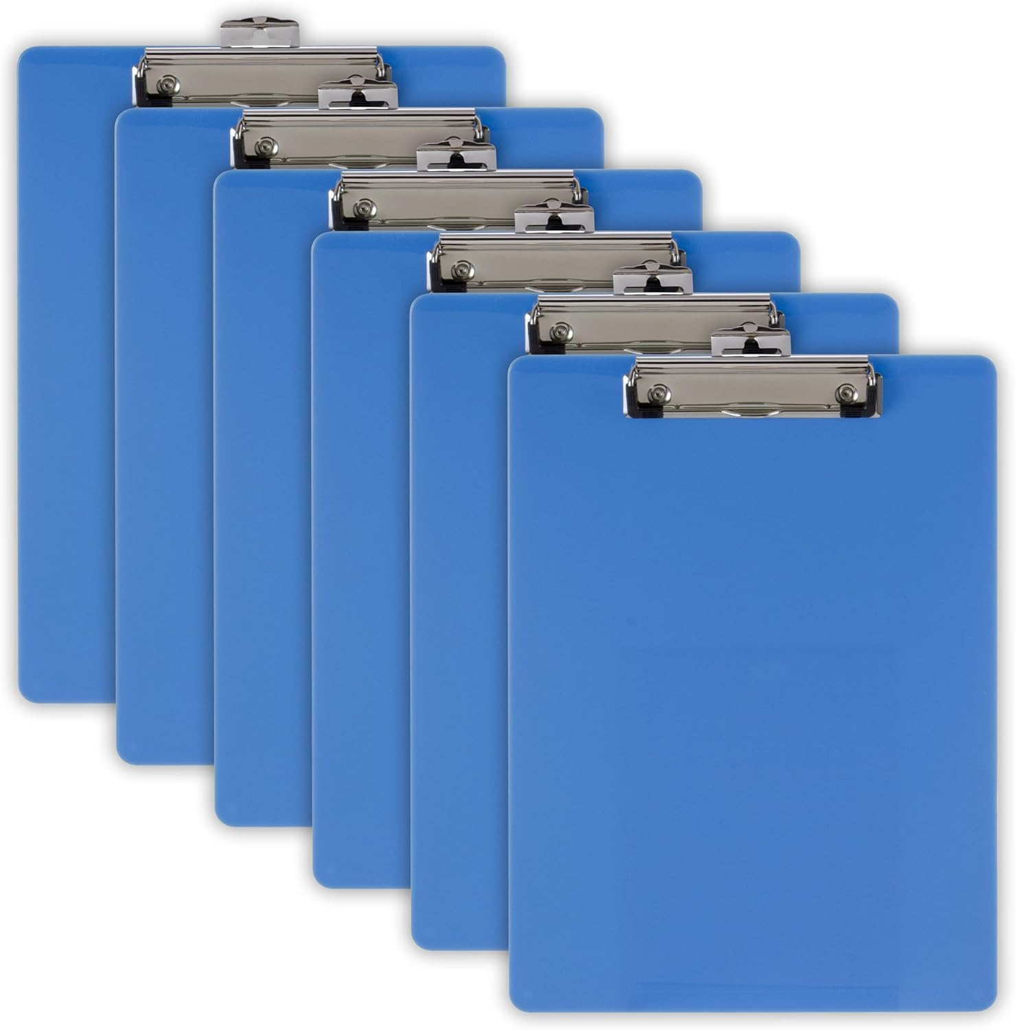 Officemate Recycled Plastic Clipboard, Letter Size, Green, Pack of 6 (83084)
