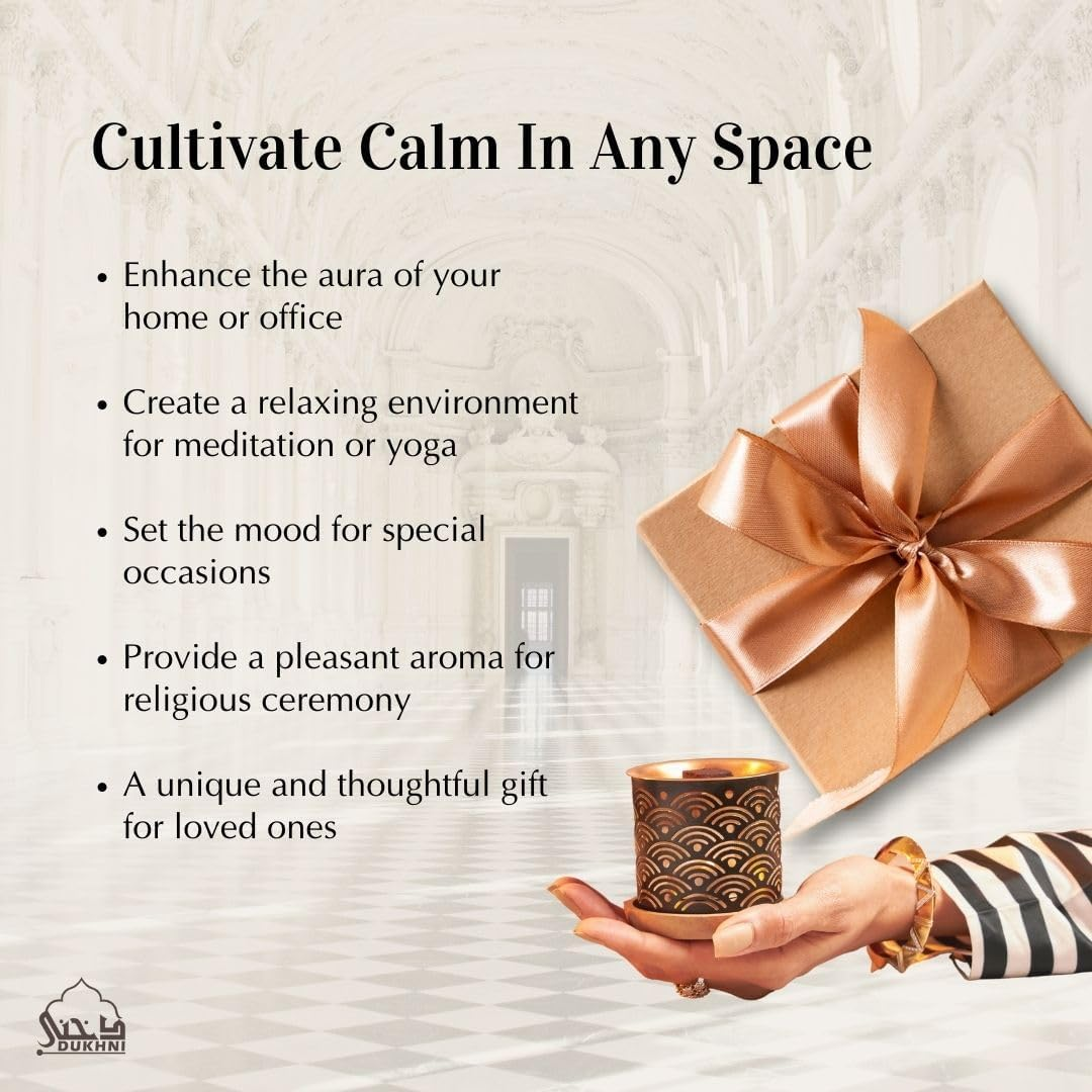 Oud Ya Aini, Oud Al Khaleeji, Oud Al Ibtisam Bakhoor Set عود بخور و مبخرشمعدان by Dukhni | 3 X 9 Piece Each & Tree Bakhoor Burner | Arabic Bakhoor Incense | Great Gift & Decor for Ramadan Eid Hampers image number 6