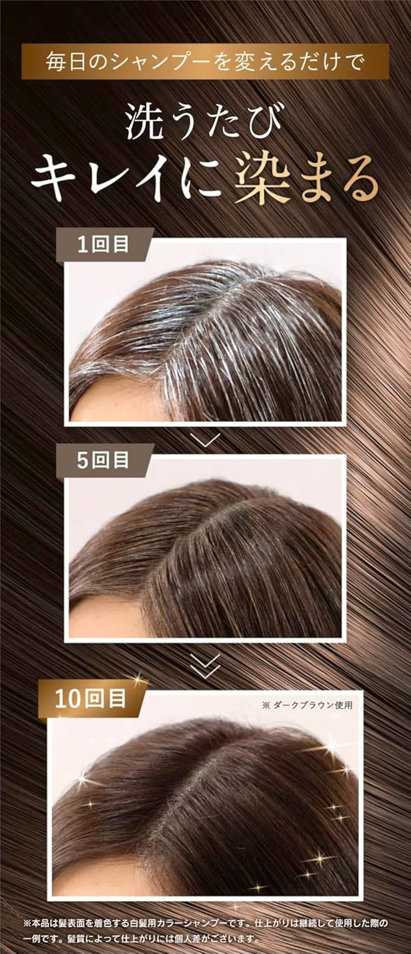 Pure Rishiri Color Shampoo, Dark Brown, 16.9 Fl Oz (500 Ml) image number 3