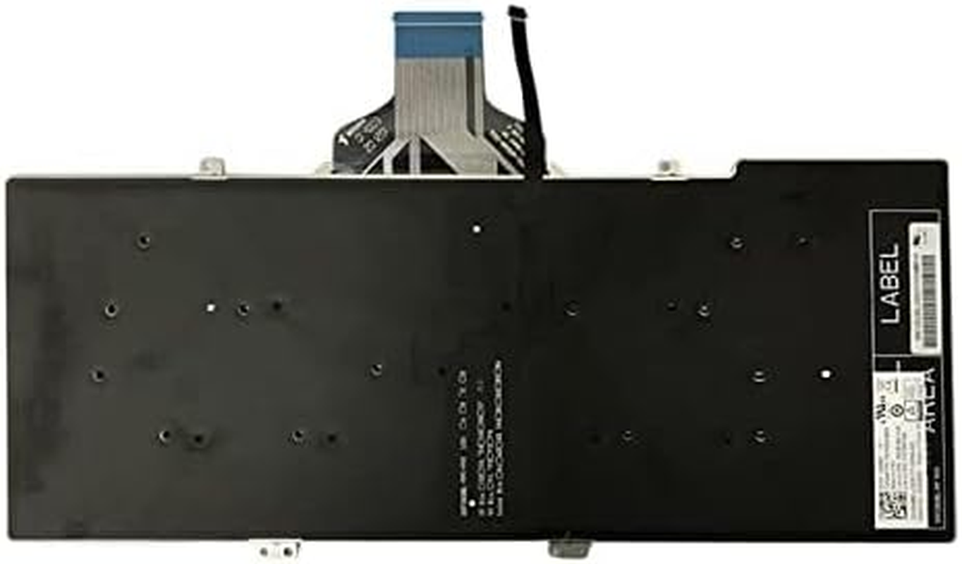 Zahara Keyboard with Backlit US Replacement for Dell Latitude 7400 3400 5400 7410 5401 5411 RN86F 0RN86F NOT Fit for Latitude 7400 2-In-1 (Black)