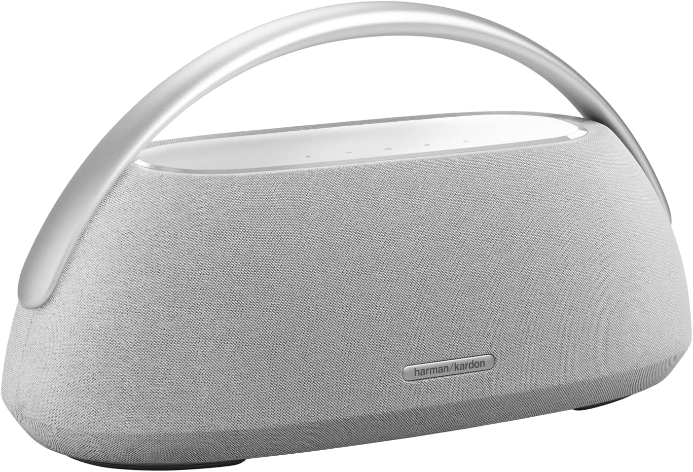 Harman Kardon Go + Play 3, Superior Sound Performance with Three-Way Speakers, Signature Design Elegantly Crafted with Premium Materials, Built-In Battery, Bluetooth Music Streaming, Grey
