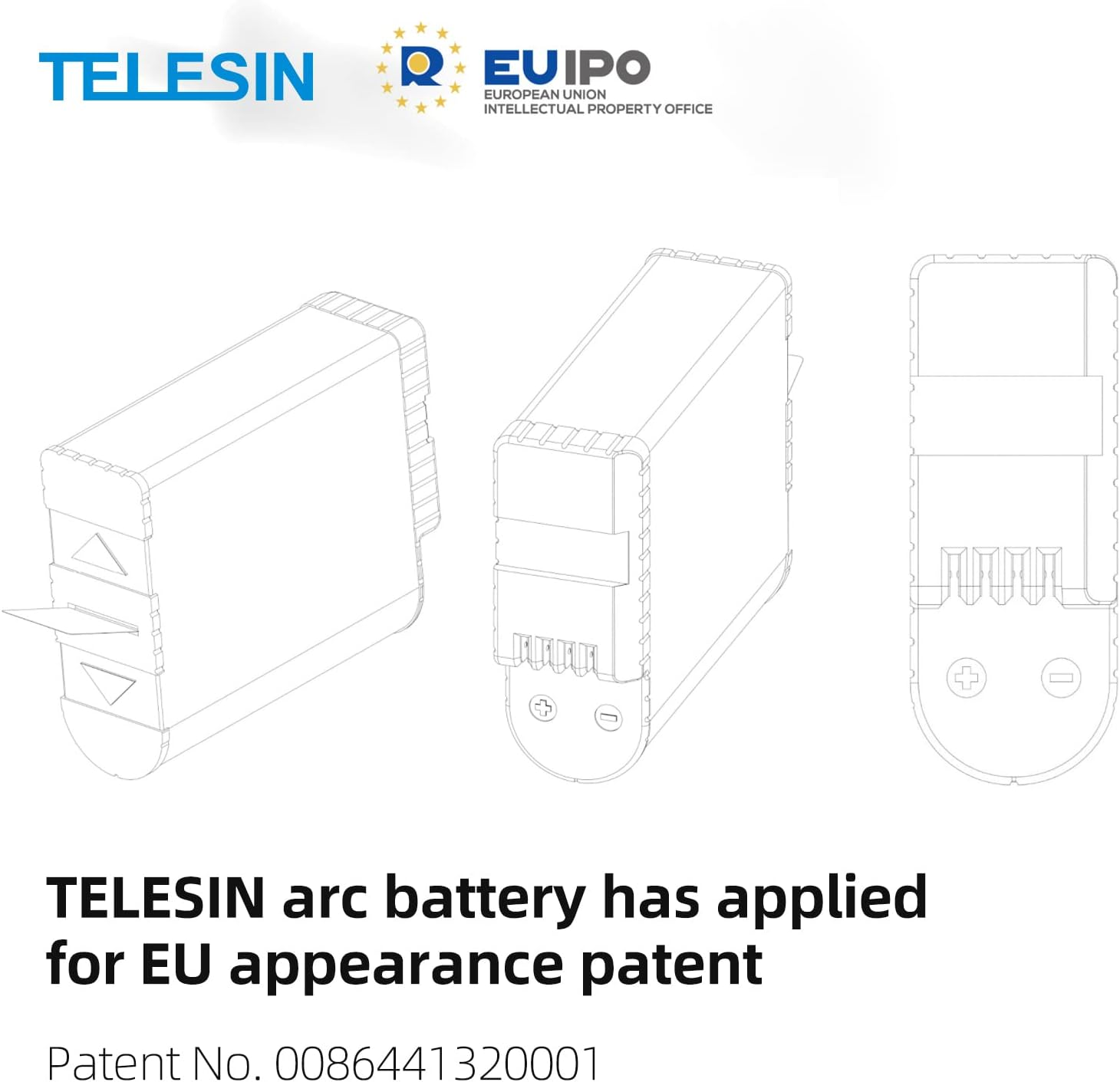 TELESIN 2-Pack Batteries and Triple Charger for Gopro Hero 8 Hero 7 Black Hero 6 Hero 5 Black Hero Camera, with Go Pro Small Carry Case, 2 Battery Case(Fully Compatible with Original) image number 1