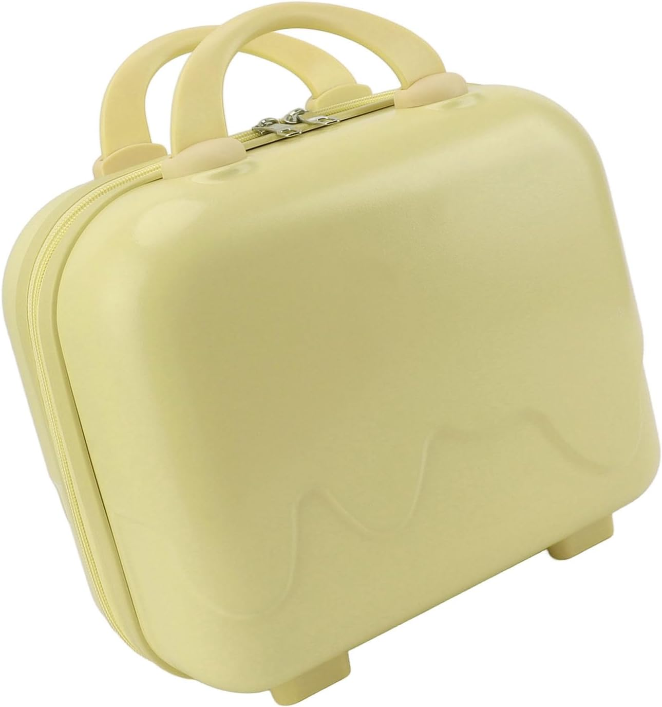 Carry on Luggage, 14 Inch Cosmetic Case for Travel (Yellow) image number 2