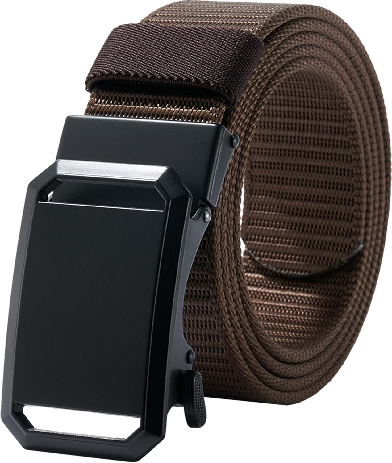 Lionvii Men'S Belt - Ratchet Belt for Men Casual, Nylon Jeans Belt with Click Buckle, Breathable Fabric Waist Strap Easy Adjustable Trim to Fit 28-49" Waist