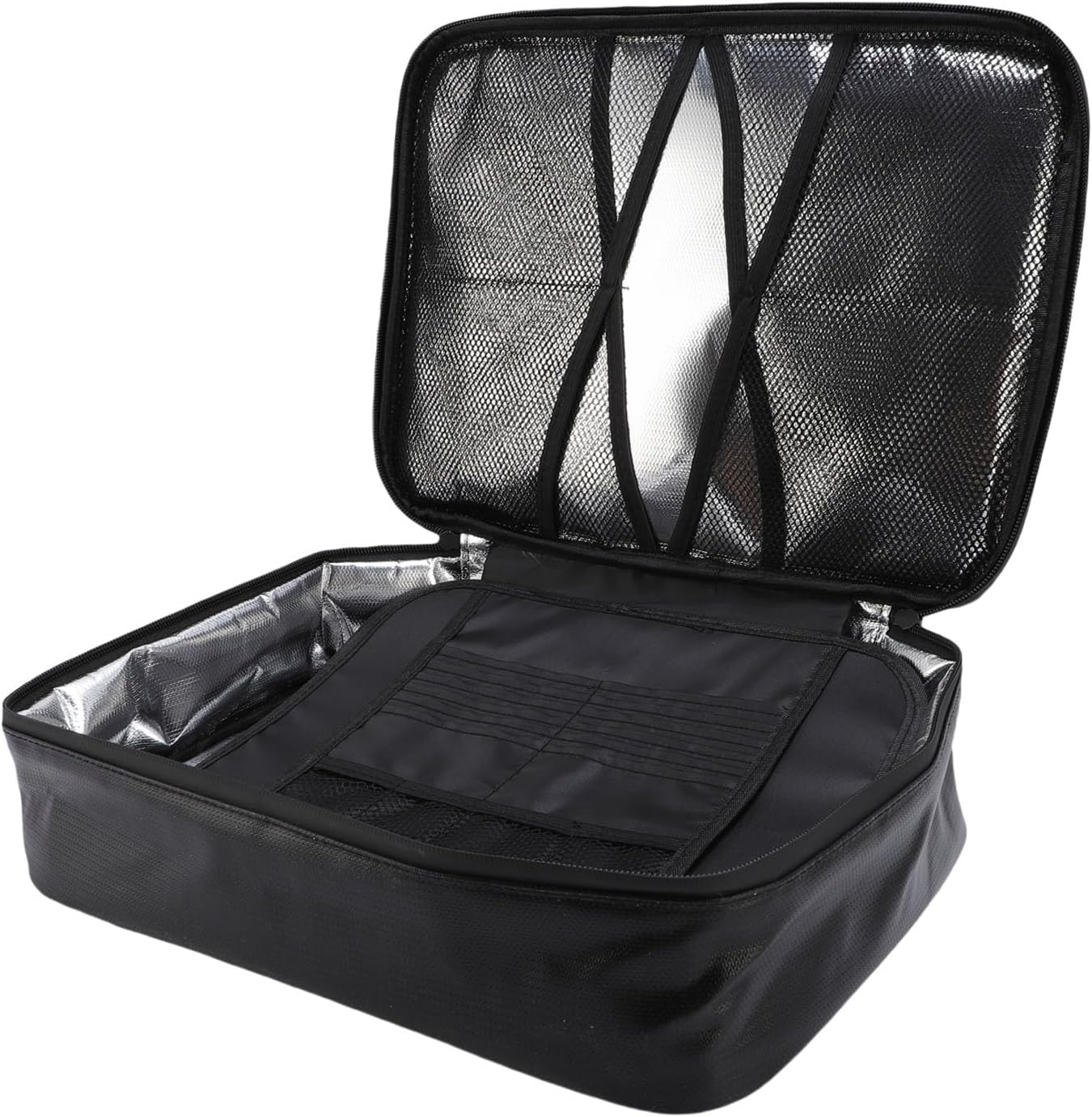 Eosnow Fireproof Document File Bag, Hard Shell Fireproof Document Case Large Capacity PVC for Passports image number 5