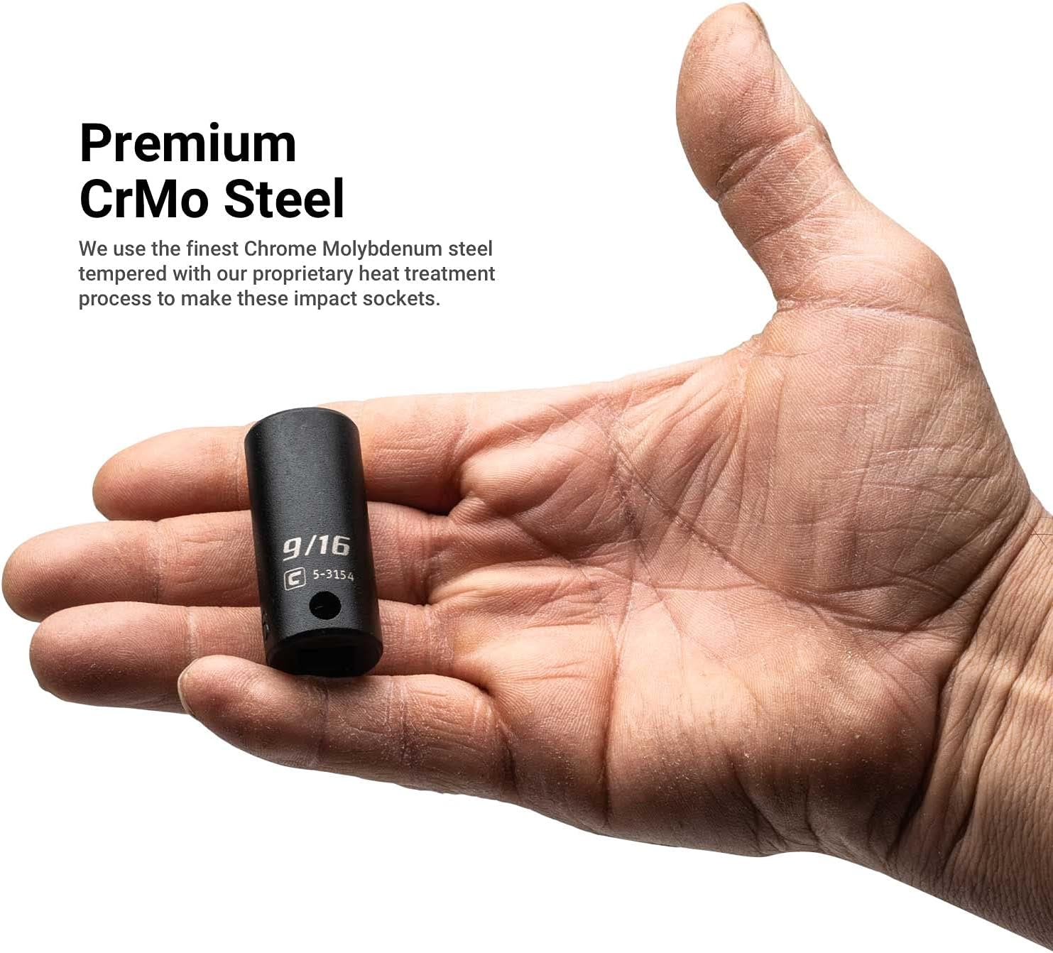 Capri Tools 3/8 In. Drive Shallow, Semi-Deep and Deep Impact Socket Set, SAE, 5/16 to 1 In, 36-Piece image number 1