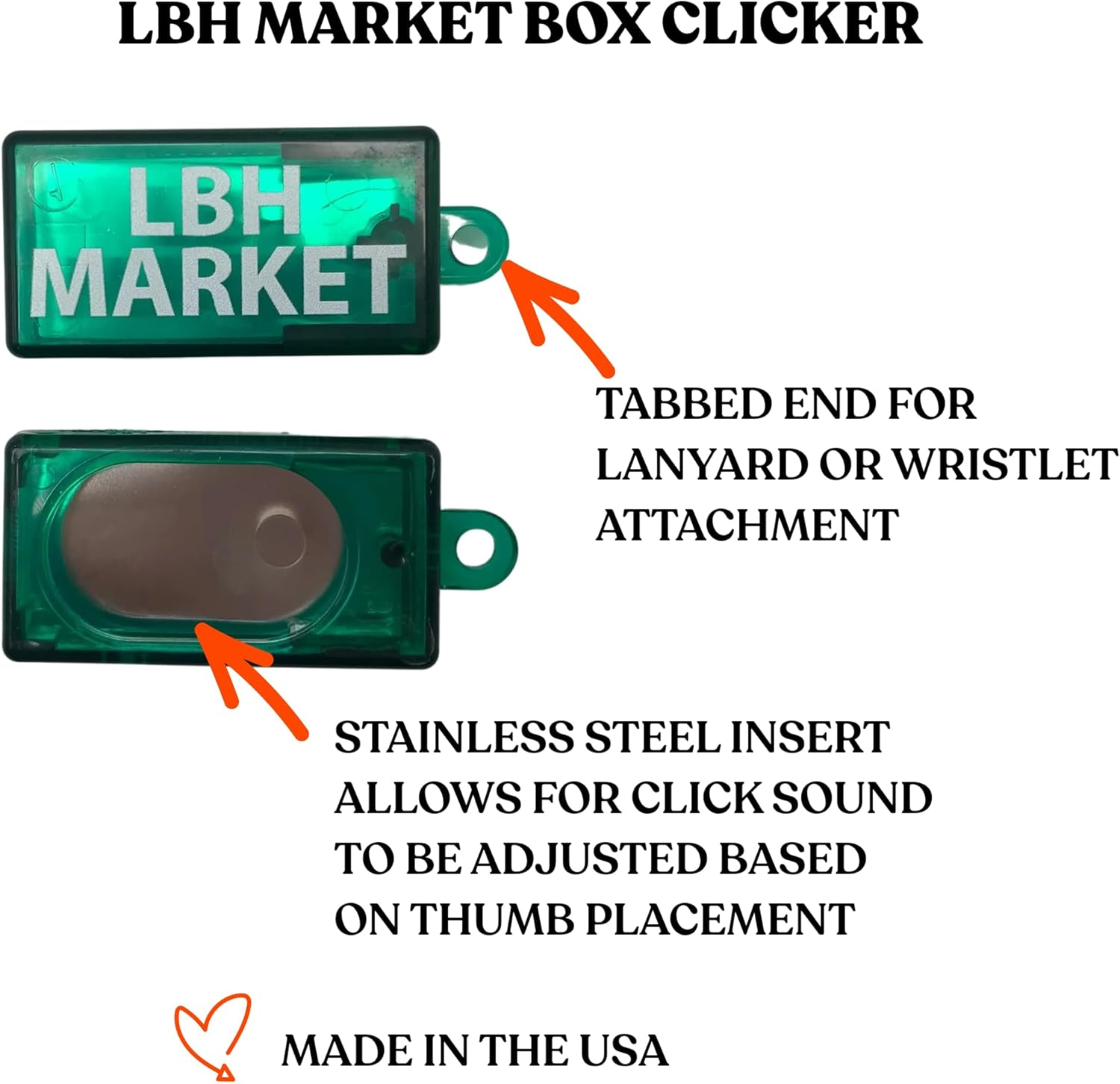 LBH Market Bird Clicker Training Kit with Target Stick, Red or Yellow, Professional Training Set for All Bird Breeds