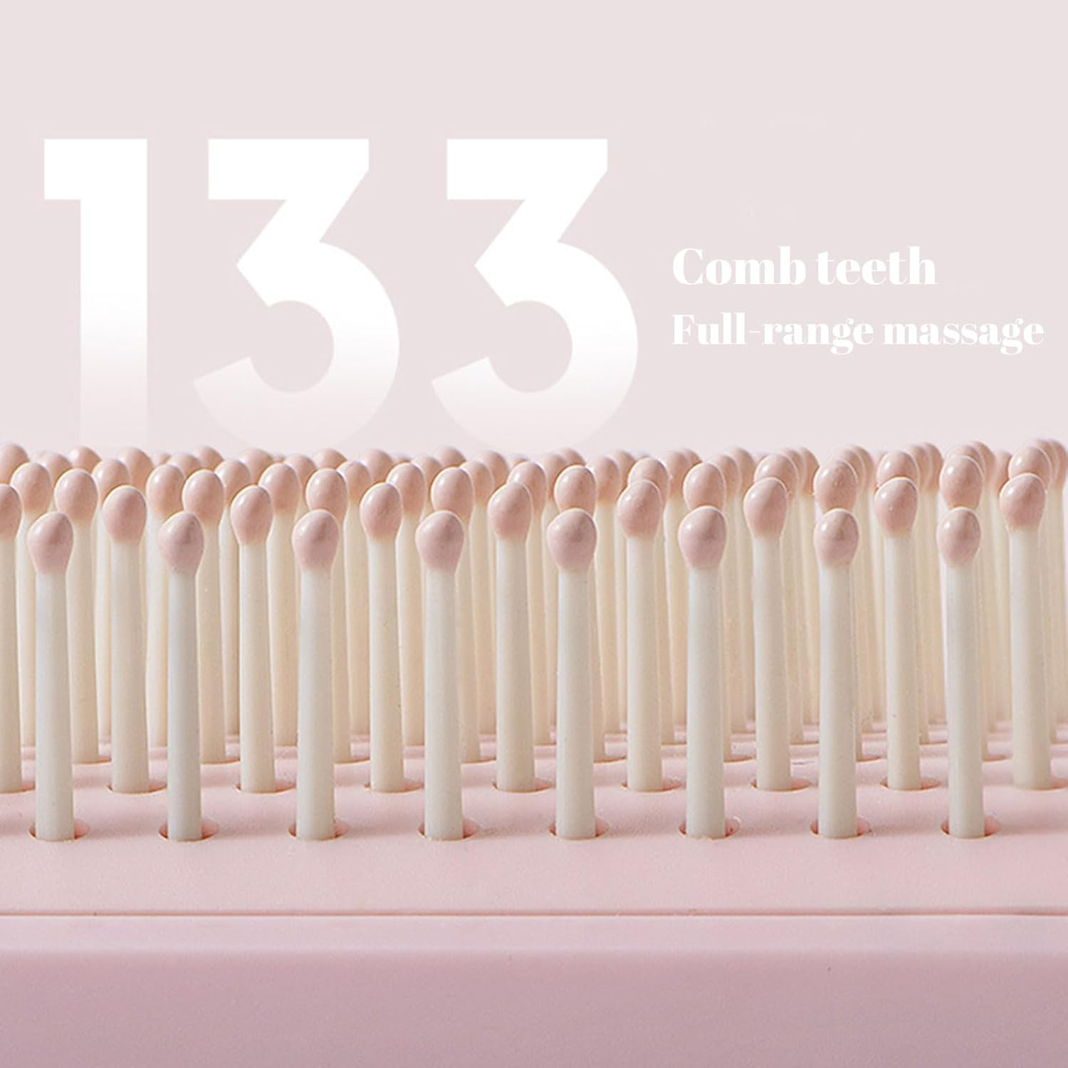 Muorruo Self-Cleaning Hairbrush, Retractable Hairbrush, Easy to Clean, Massage Comb with Retractable Bristles, Anti-Static Brushes with One-Swipe Cleaning, Hair Styling Tools image number 1