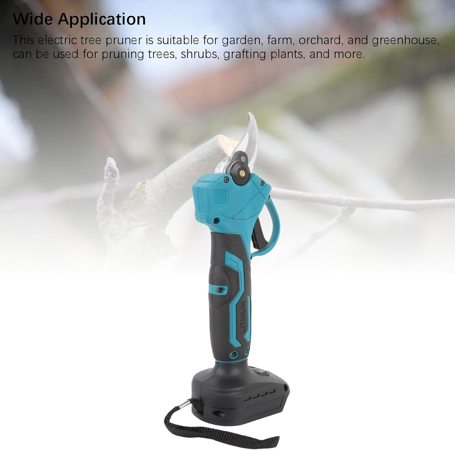 Electric Pruning Shears, Cordless Electric Pruner with Non Slip Soft Handle for 38-50Mm Cutting, Pruning Shears Garden Tool for BL1830 BL1830B BL1840 Battery image number 6