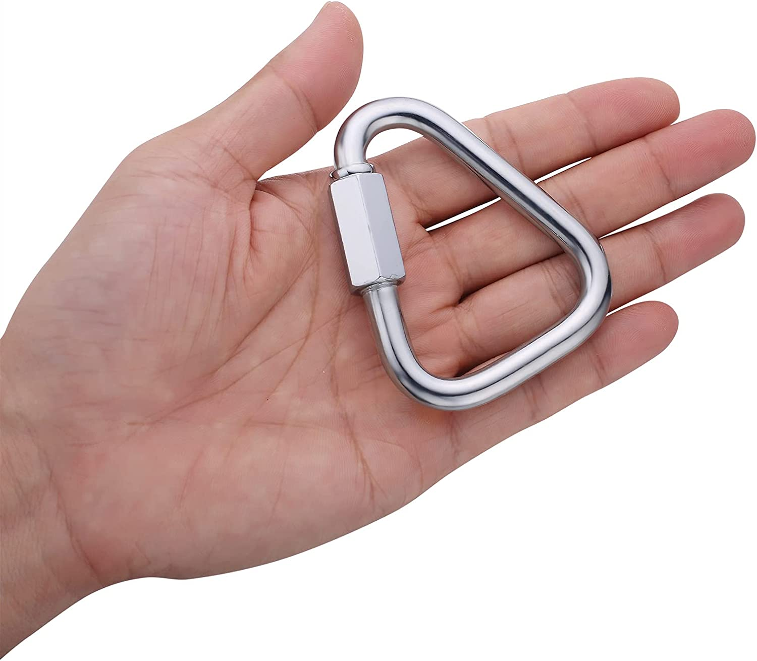 Delta Quick Link Triangle Locking Carabiner 3/8" M10 10MM 2Pcs image number 2