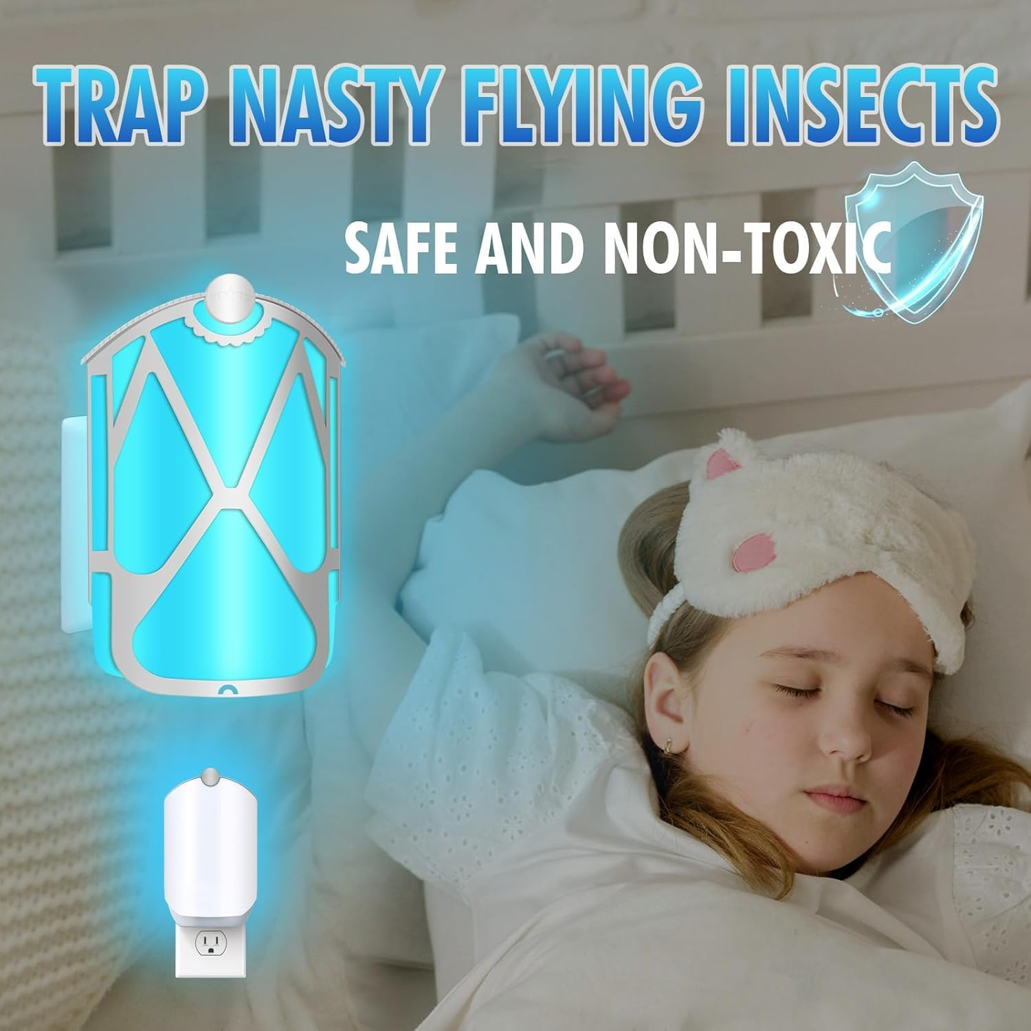 B-Qtech 4 Pack Trap Refill Replacement Compatible with ZEVO M364 and Max, Refill Cartridge Kit Compatible with Plug in Light M364 and Max image number 4