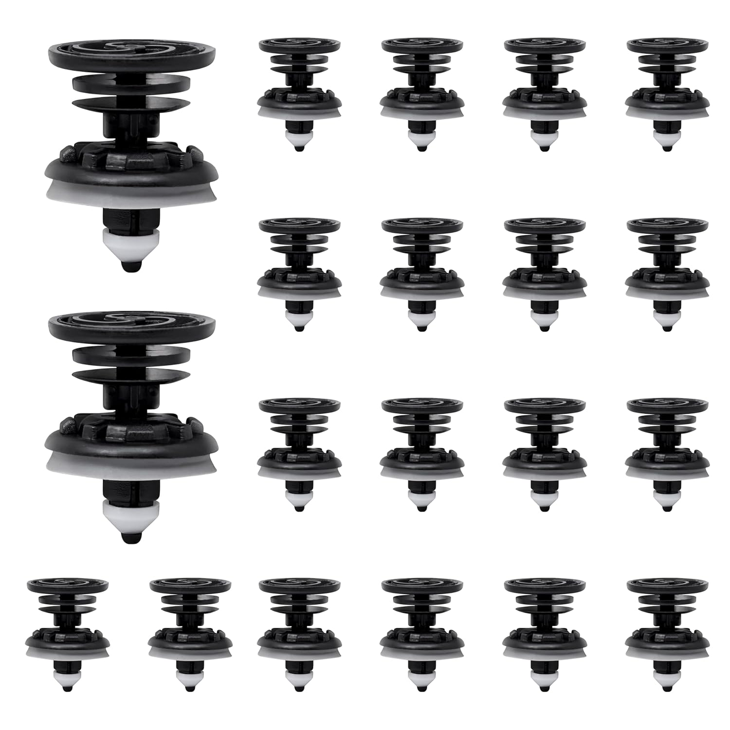 20 PCS Auto Fasteners Door Panel Mounting Clips,Car Interior Door Card Trim Clips with Sealer Replace #7L6-868-243 Compatible with VW Beetle,Audi,Cabrio,Golf,Gti,Jetta,Passat & Touareg,Auto Parts image number 1