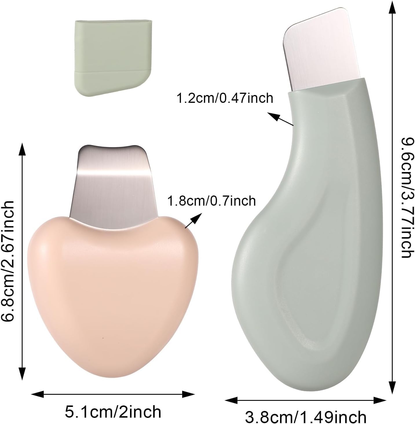 2Pcs Deep Clean Blackhead Remover Spatulas,Silicone Nose or Face Blackhead Remover Spatulas,Silicone Blackhead Removing Spatula,Nose Black Head Removing Spatula image number 1