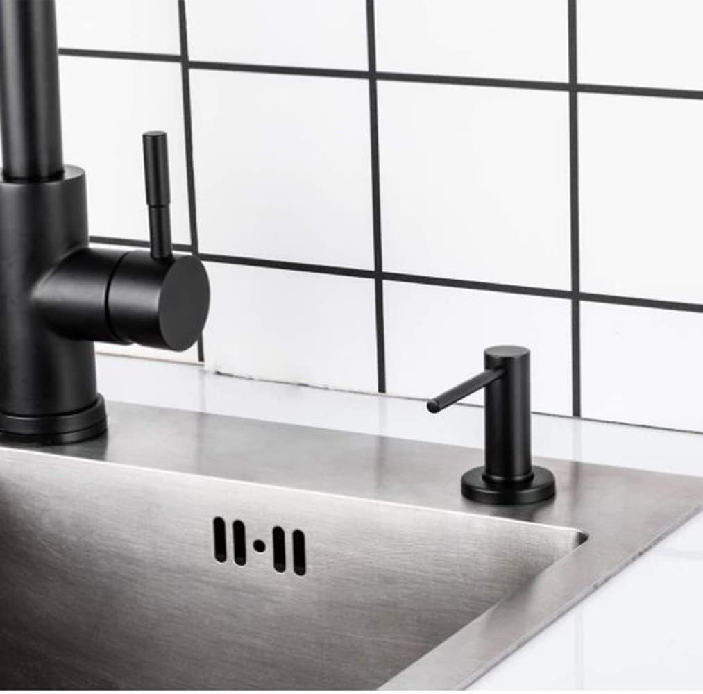 Maizoon Soap Dispenser for Kitchen Sink Brushed Stainless Steel Press Type Countertop Pump Hand Lotion Built in Bottle Multifunctional Use Durable Easy to Install and Clean image number 3