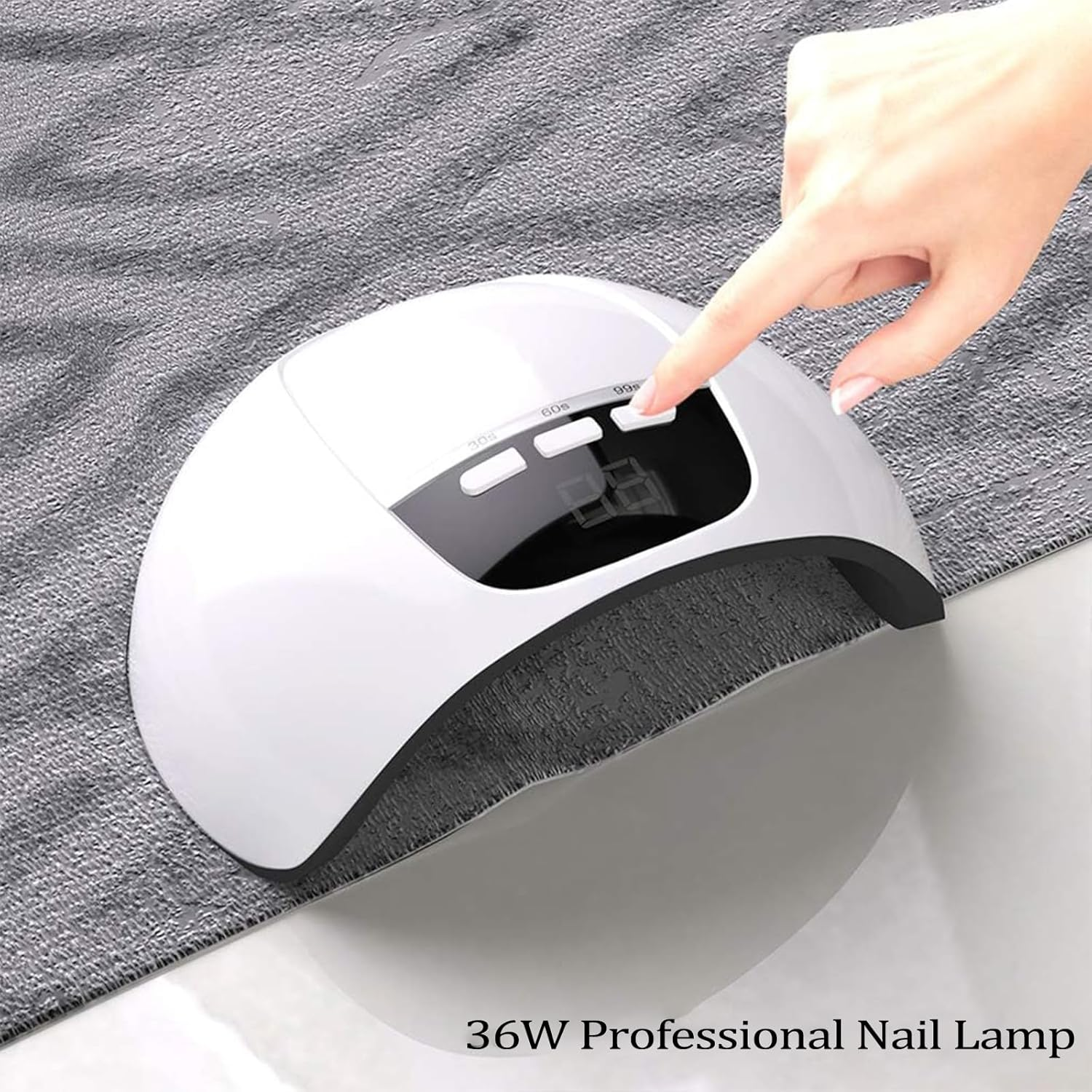 ANGNYA U V Light for Gel Nails, Led Nail Lamp with 3 Timer Setting and Automatic Sensor, Professional Gel Nail Lights Nail Art Manicure Tools for Home and Salon image number 2