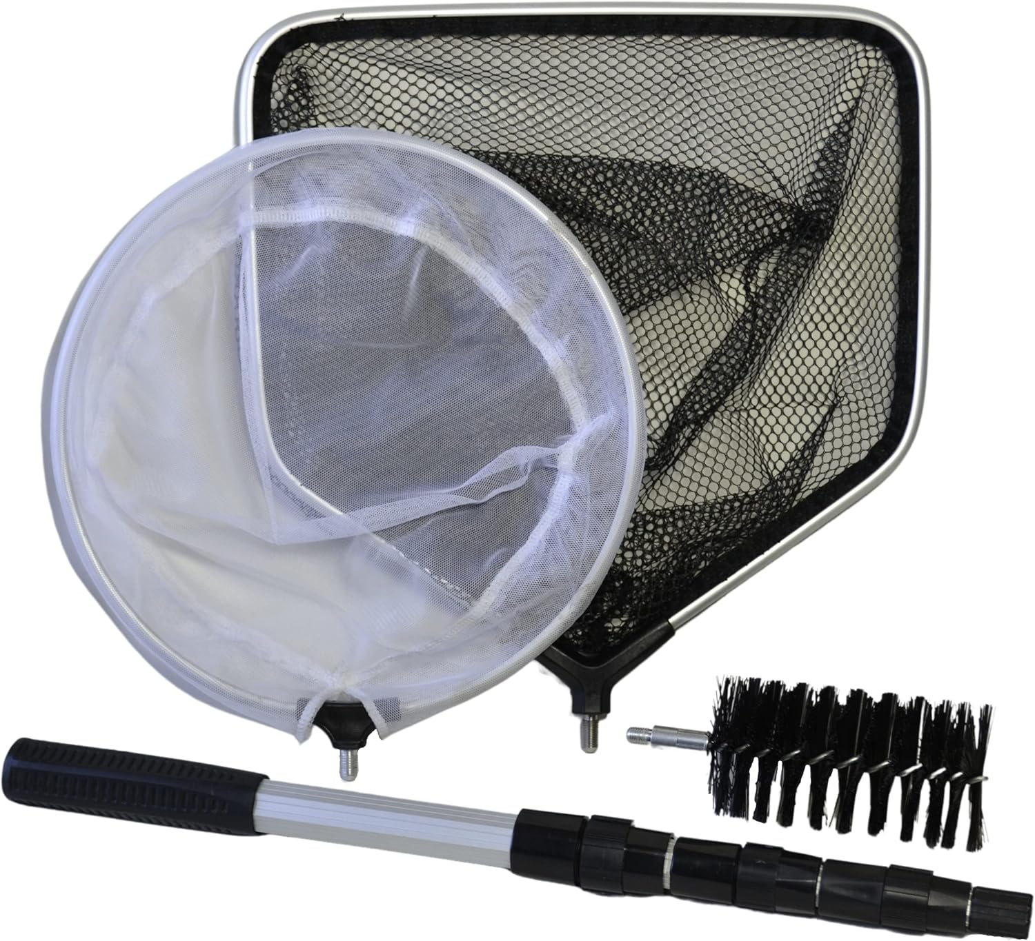 Supa 4 in 1 Pond Care Cleaning Kit Including Telescopic Pole, Skimmer Net, Catch/Landing Net & Cleaning Brush image number 3