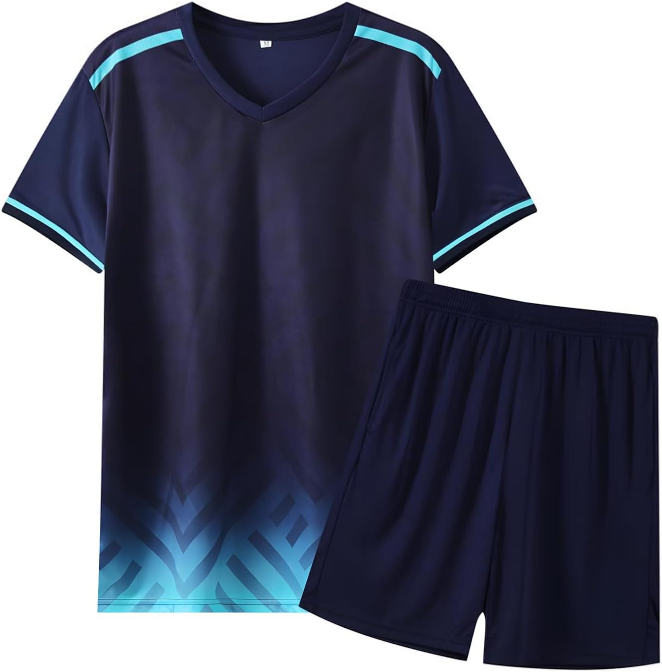 Kids Soccer Jersey Set Sports Clothing, Quick Drying Football Jersey Kids Breathable, Childrens Football Jersey Set Training Suit with T-Shirt and Shorts