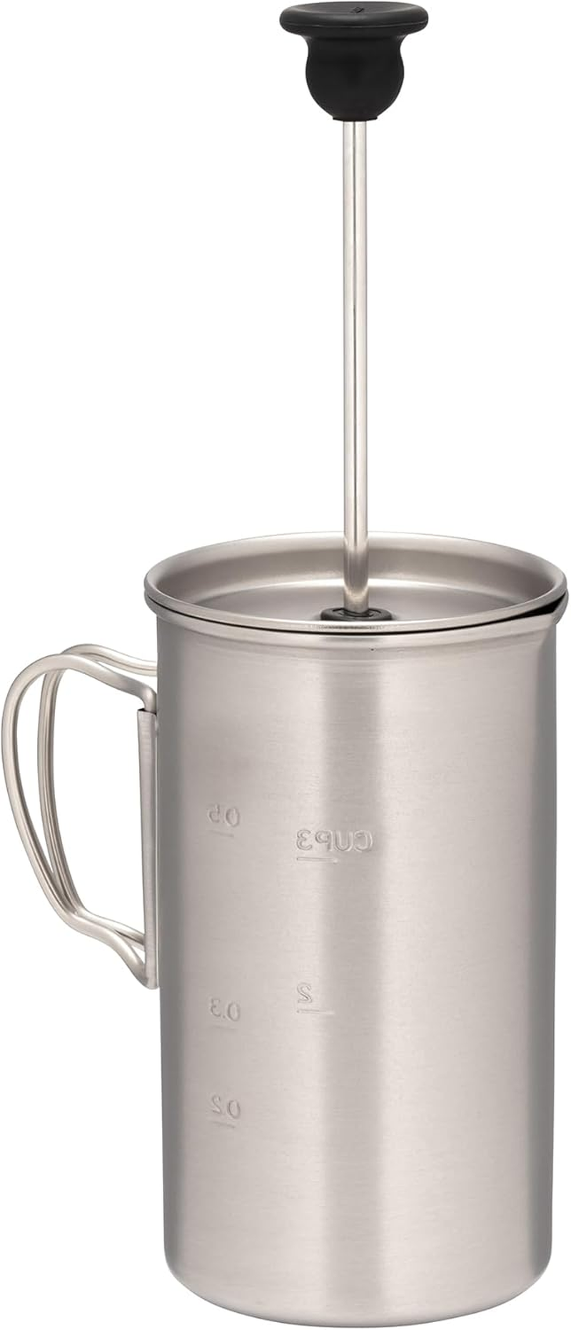 Snow Peak Titanium French Press - Ultralight Coffee Maker for Camping, Backpacking & Hiking - Camping Cookware Essential for Coffee Anywhere image number 2